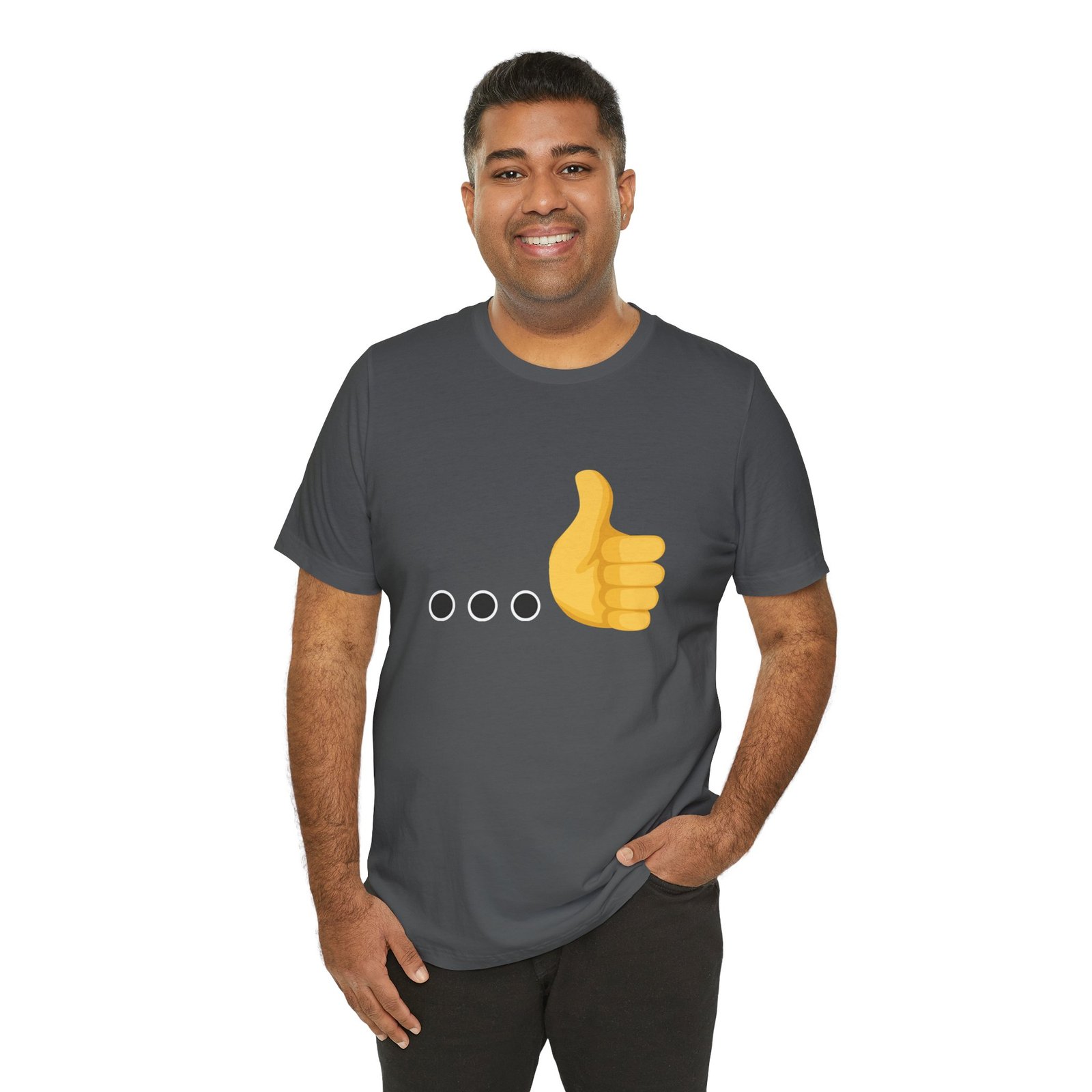 Ellipsis Thumbs Up Tee | Cotton Graphic T-Shirt - Image 38
