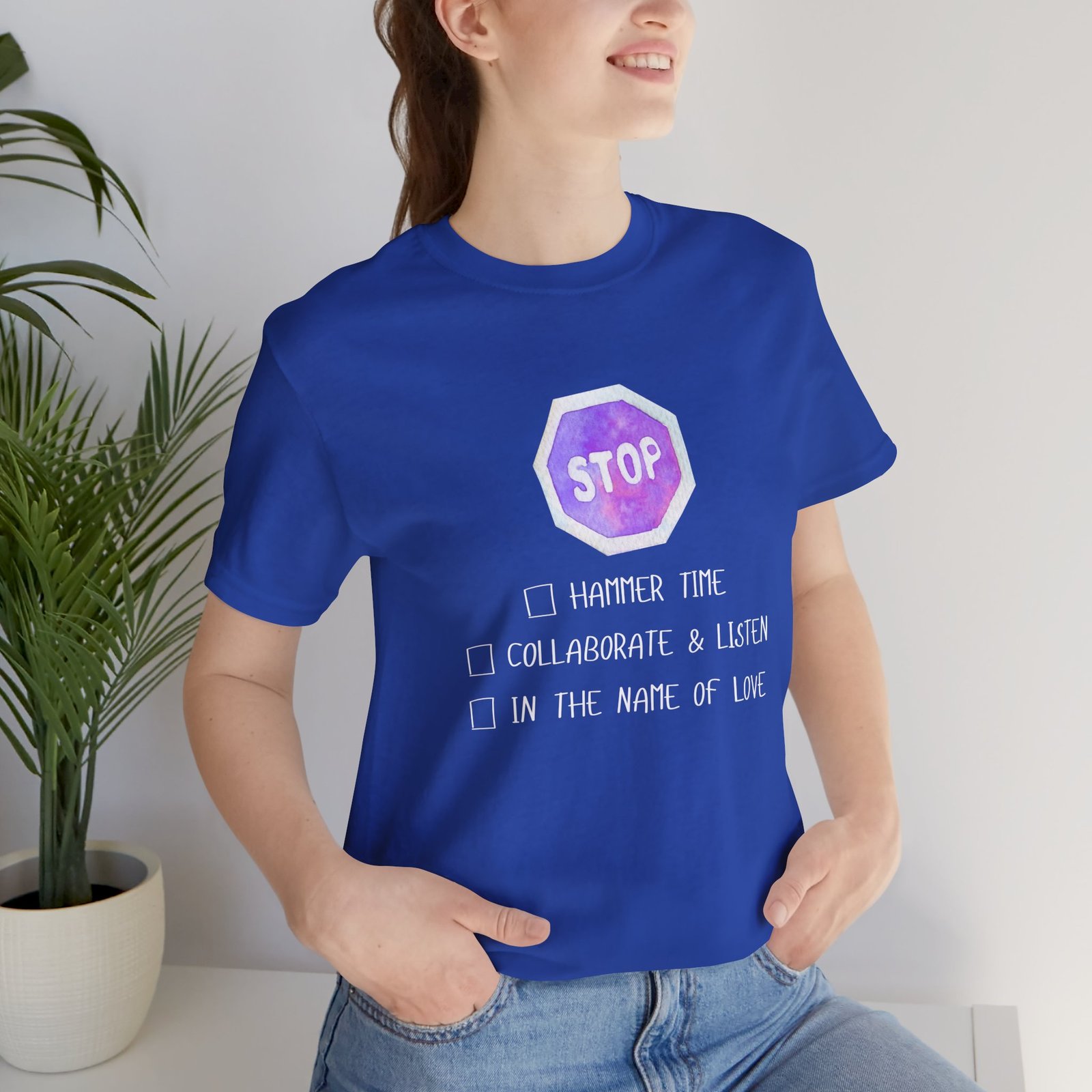 Stop Tee | Cotton Graphic T-Shirt - Image 30