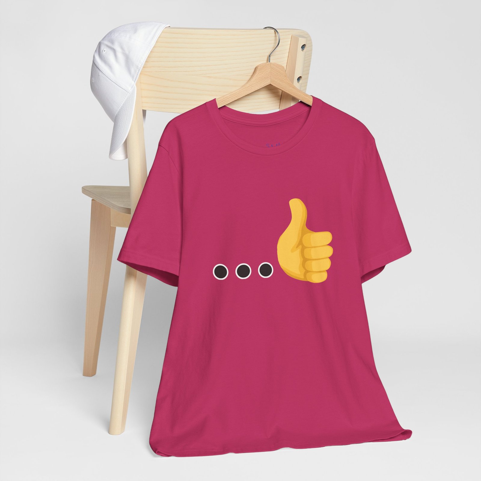 Ellipsis Thumbs Up Tee | Cotton Graphic T-Shirt - Image 57