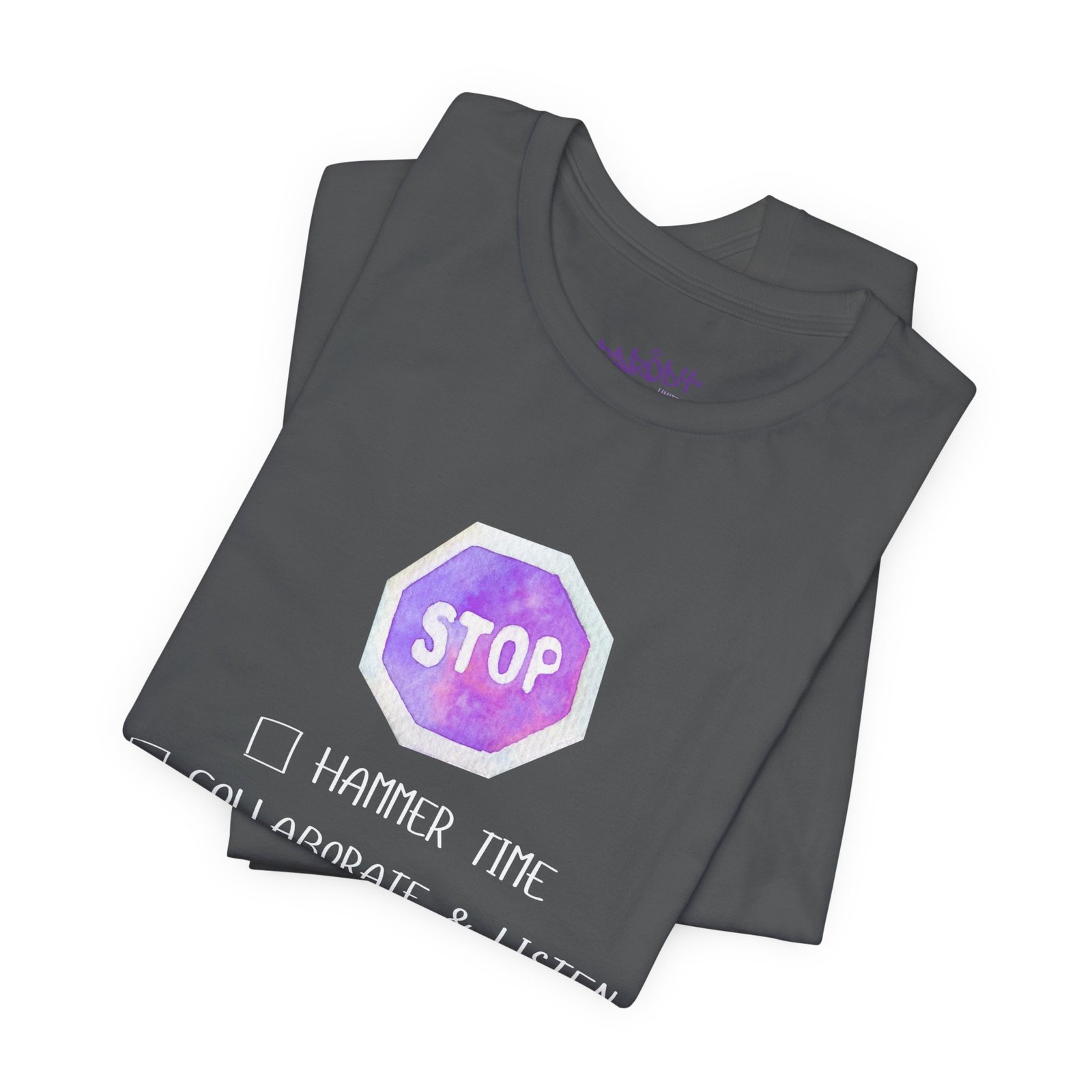 Stop Tee | Cotton Graphic T-Shirt - Image 34