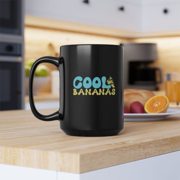Cool Bananas Mug | Black Ceramic Graphic Mug