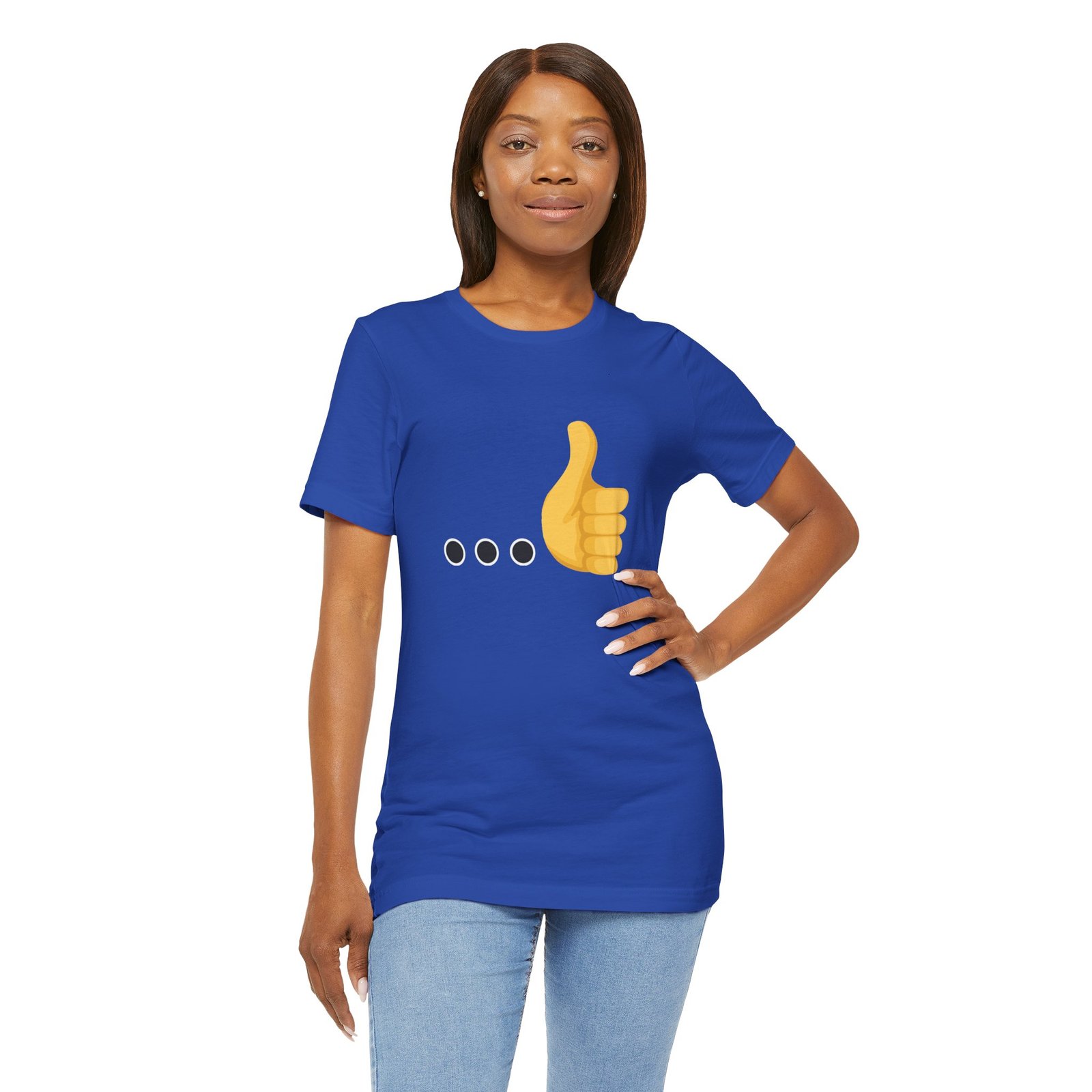 Ellipsis Thumbs Up Tee | Cotton Graphic T-Shirt - Image 32