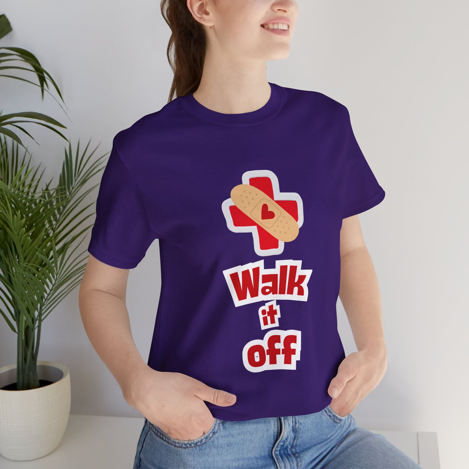 Walk It Off Tee — Cotton Graphic T-Shirt - Image 71
