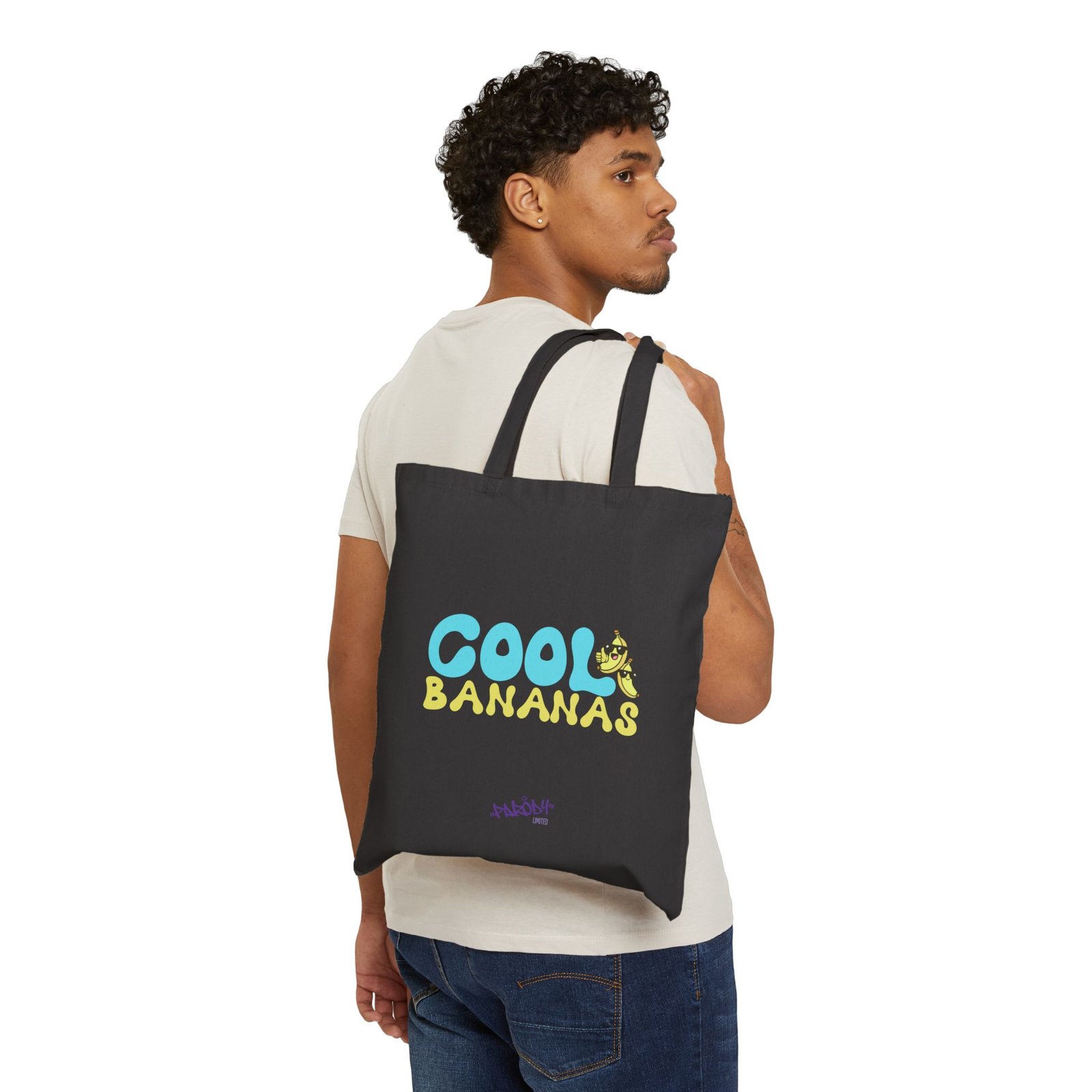 Cool Bananas Tote | Cotton Canvas Tote Bag - Image 4