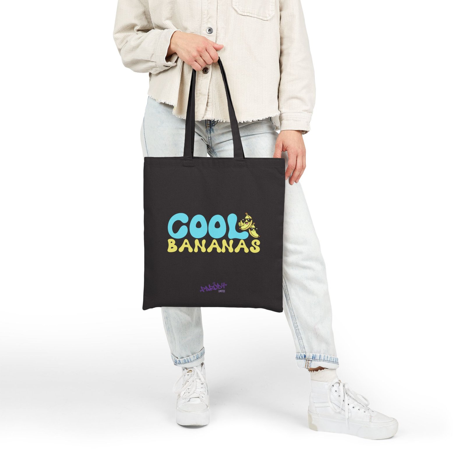 Cool Bananas Tote | Cotton Canvas Tote Bag - Image 7