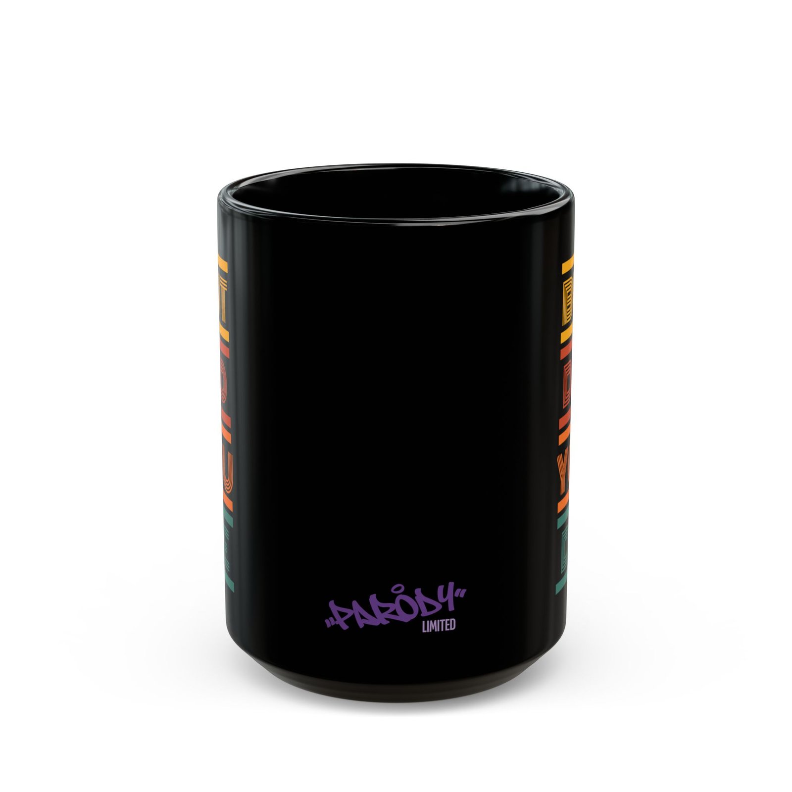 But Did You Die Mug | Black Ceramic Graphic Mug - Image 4