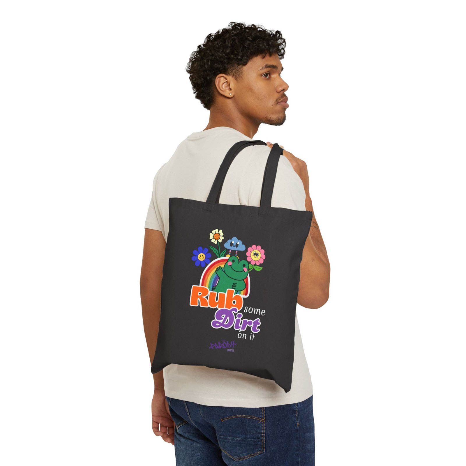 Rub Some Dirt On It Tote | Cotton Canvas Graphic Tote Bag - Image 4