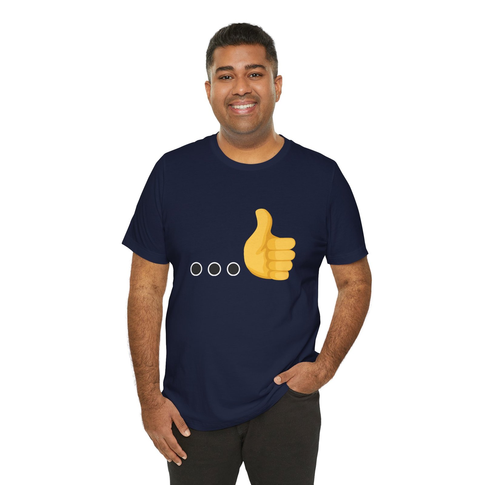 Ellipsis Thumbs Up Tee | Cotton Graphic T-Shirt - Image 45