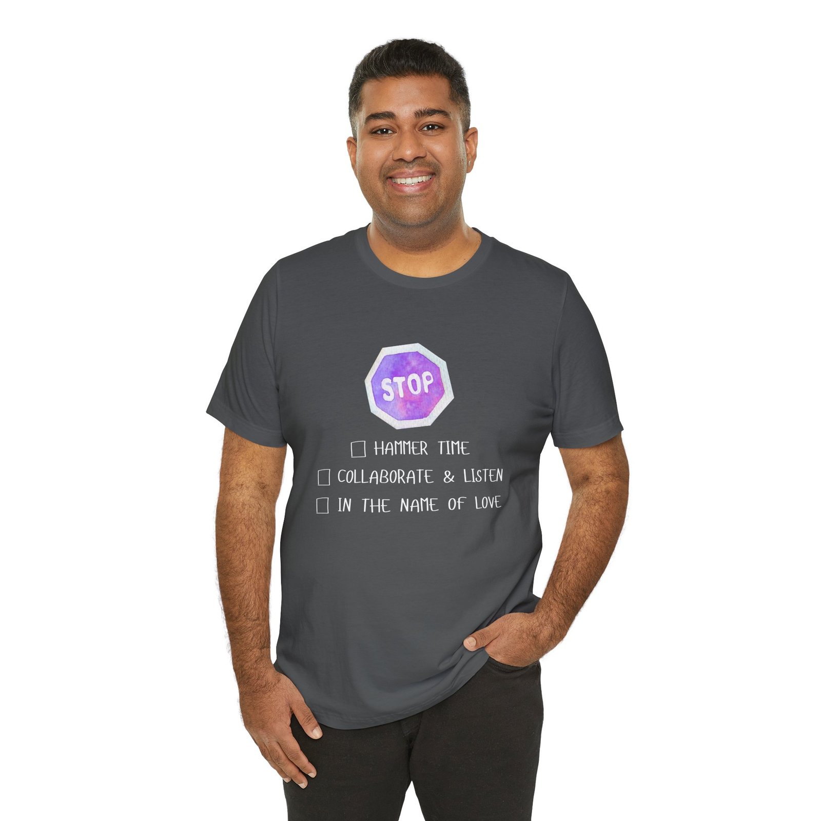 Stop Tee | Cotton Graphic T-Shirt - Image 36