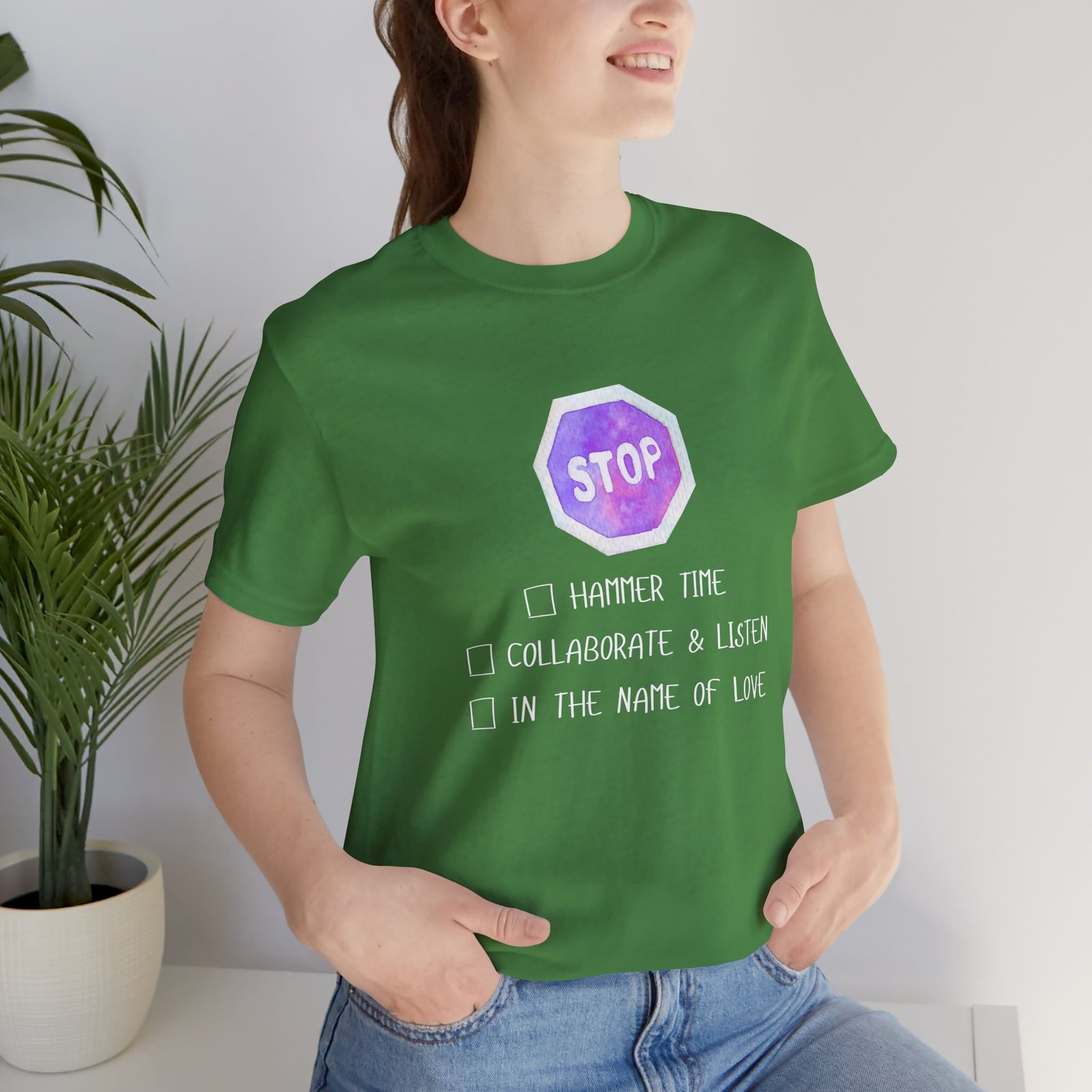 Stop Tee | Cotton Graphic T-Shirt - Image 14