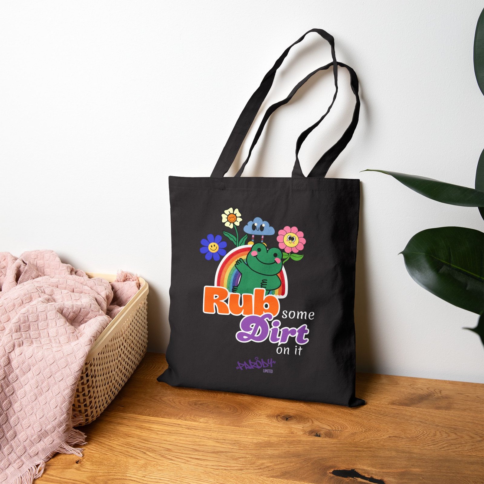 Rub Some Dirt On It Tote | Cotton Canvas Graphic Tote Bag - Image 8