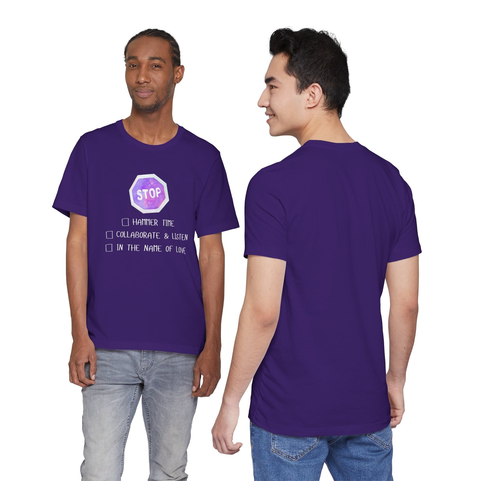 Stop Tee | Cotton Graphic T-Shirt - Image 55