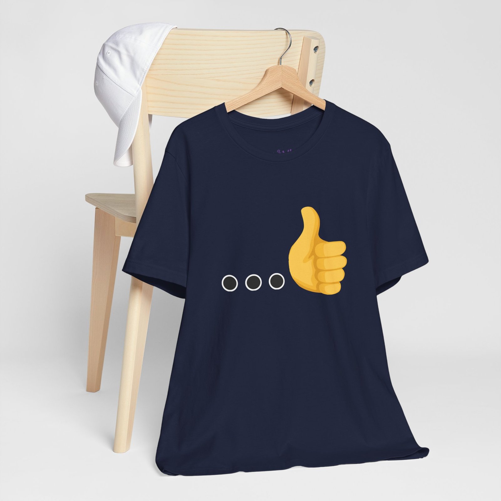 Ellipsis Thumbs Up Tee | Cotton Graphic T-Shirt - Image 43