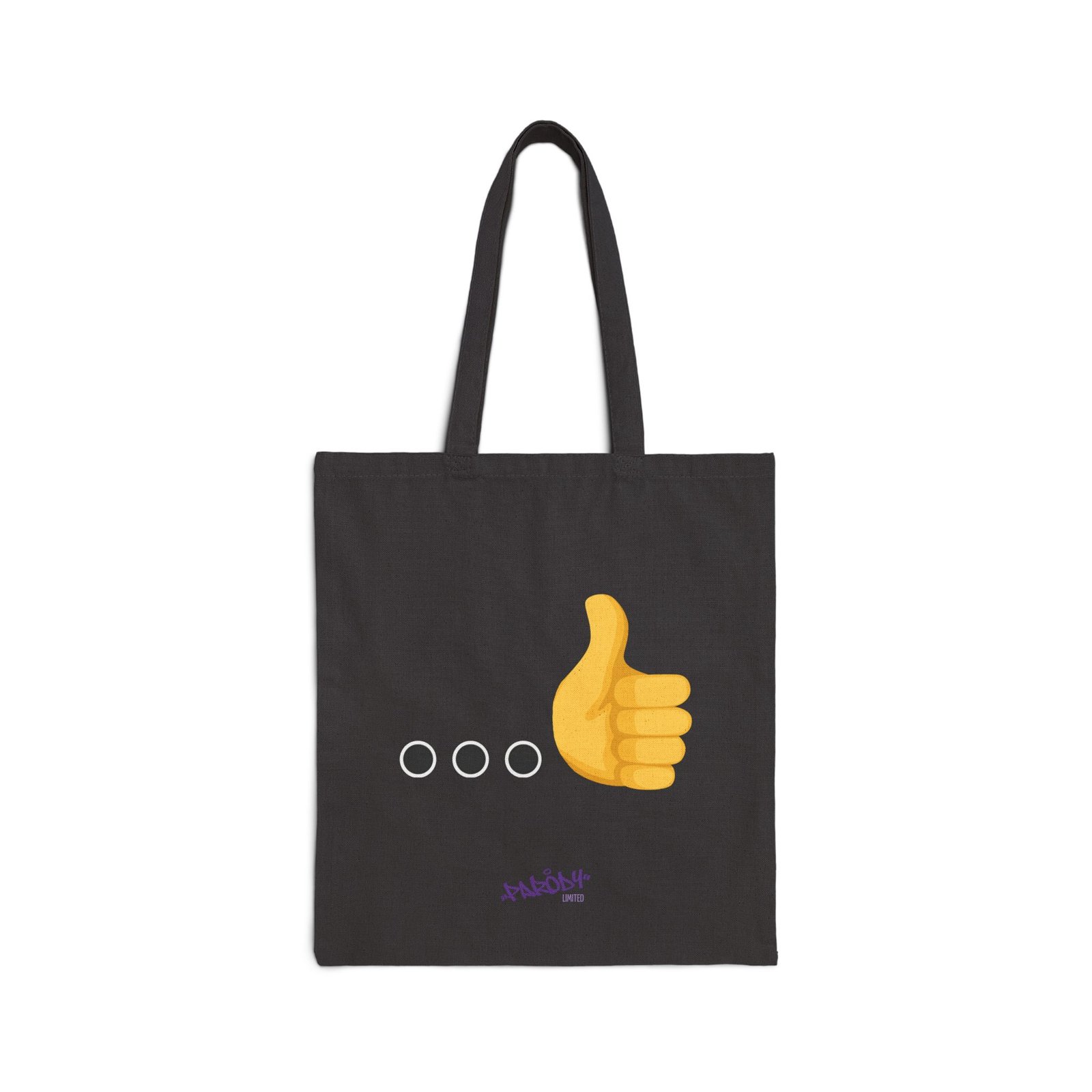 Ellipsis Thumbs Up Tote | Cotton Canvas Graphic Tote Bag - Image 2