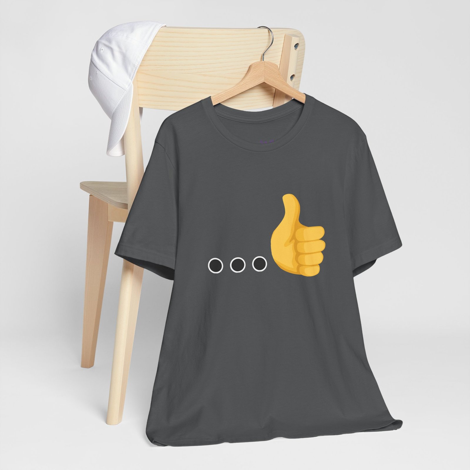 Ellipsis Thumbs Up Tee | Cotton Graphic T-Shirt - Image 36