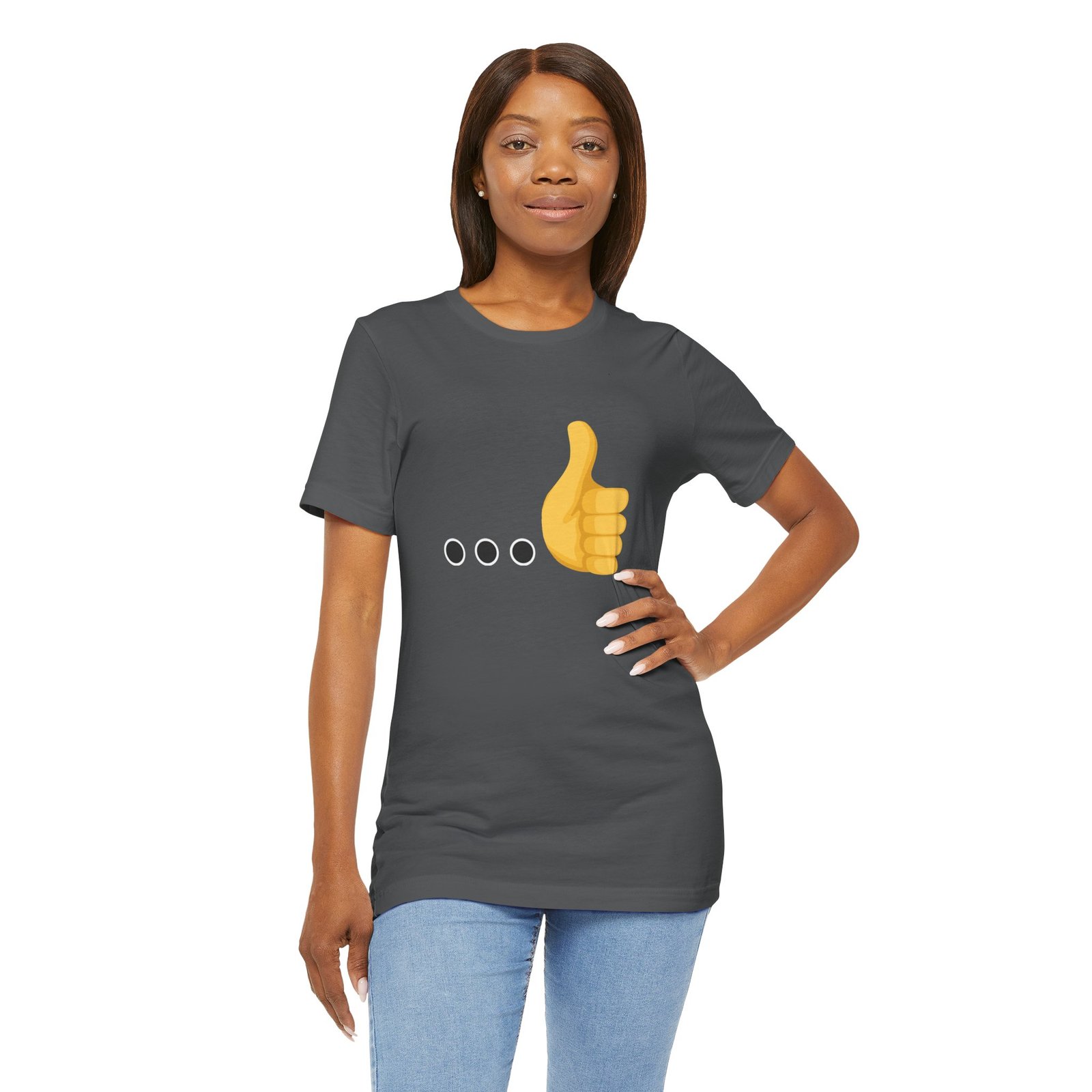 Ellipsis Thumbs Up Tee | Cotton Graphic T-Shirt - Image 39