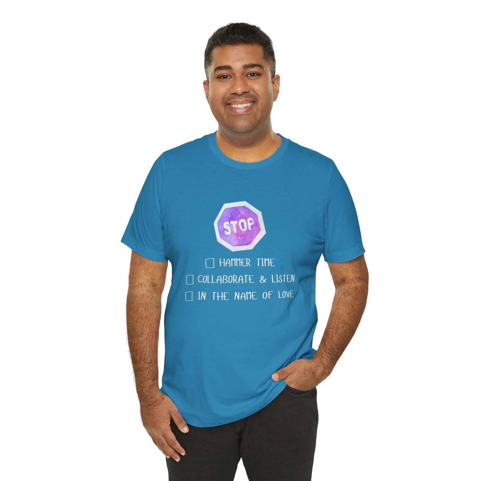 Stop Tee | Cotton Graphic T-Shirt - Image 20