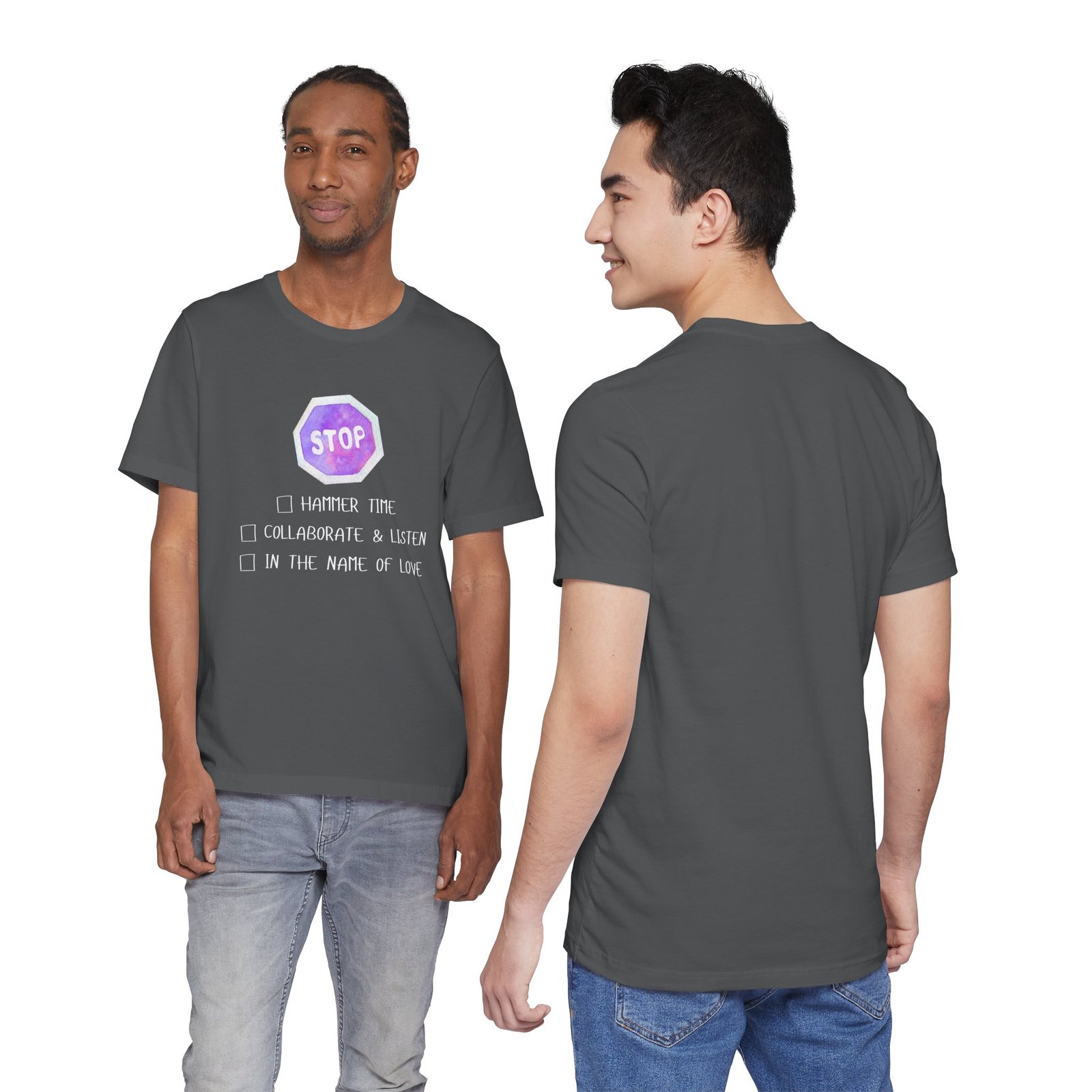 Stop Tee | Cotton Graphic T-Shirt - Image 39