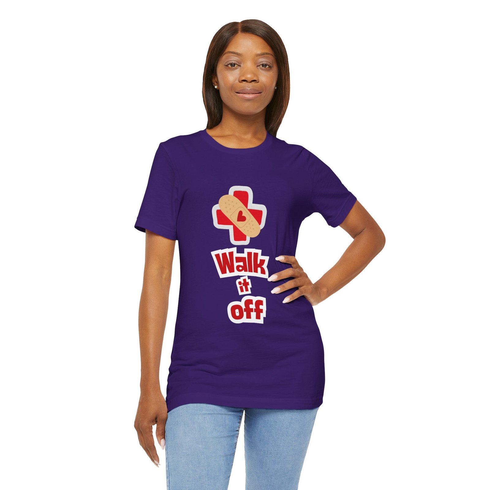 Walk It Off Tee — Cotton Graphic T-Shirt - Image 70