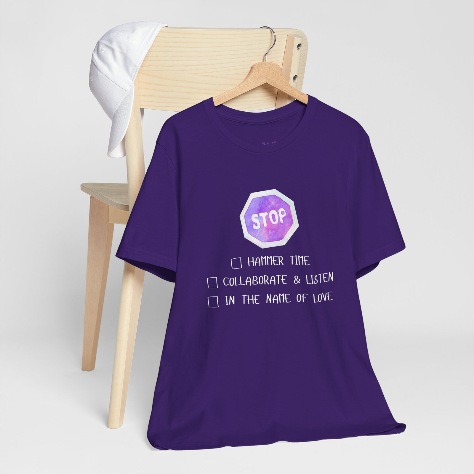 Stop Tee | Cotton Graphic T-Shirt - Image 49