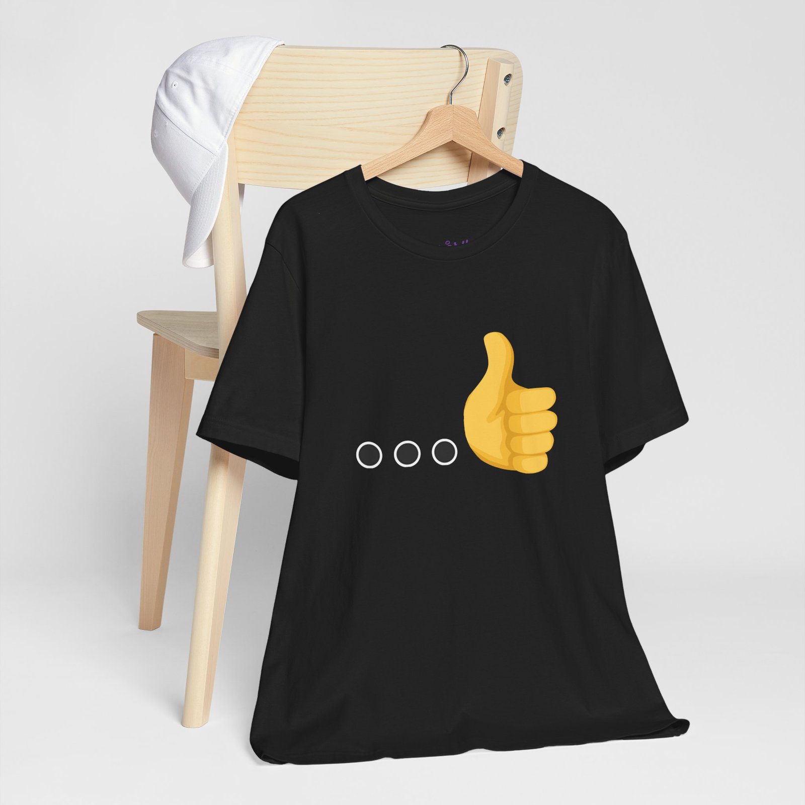 Ellipsis Thumbs Up Tee | Cotton Graphic T-Shirt - Image 8