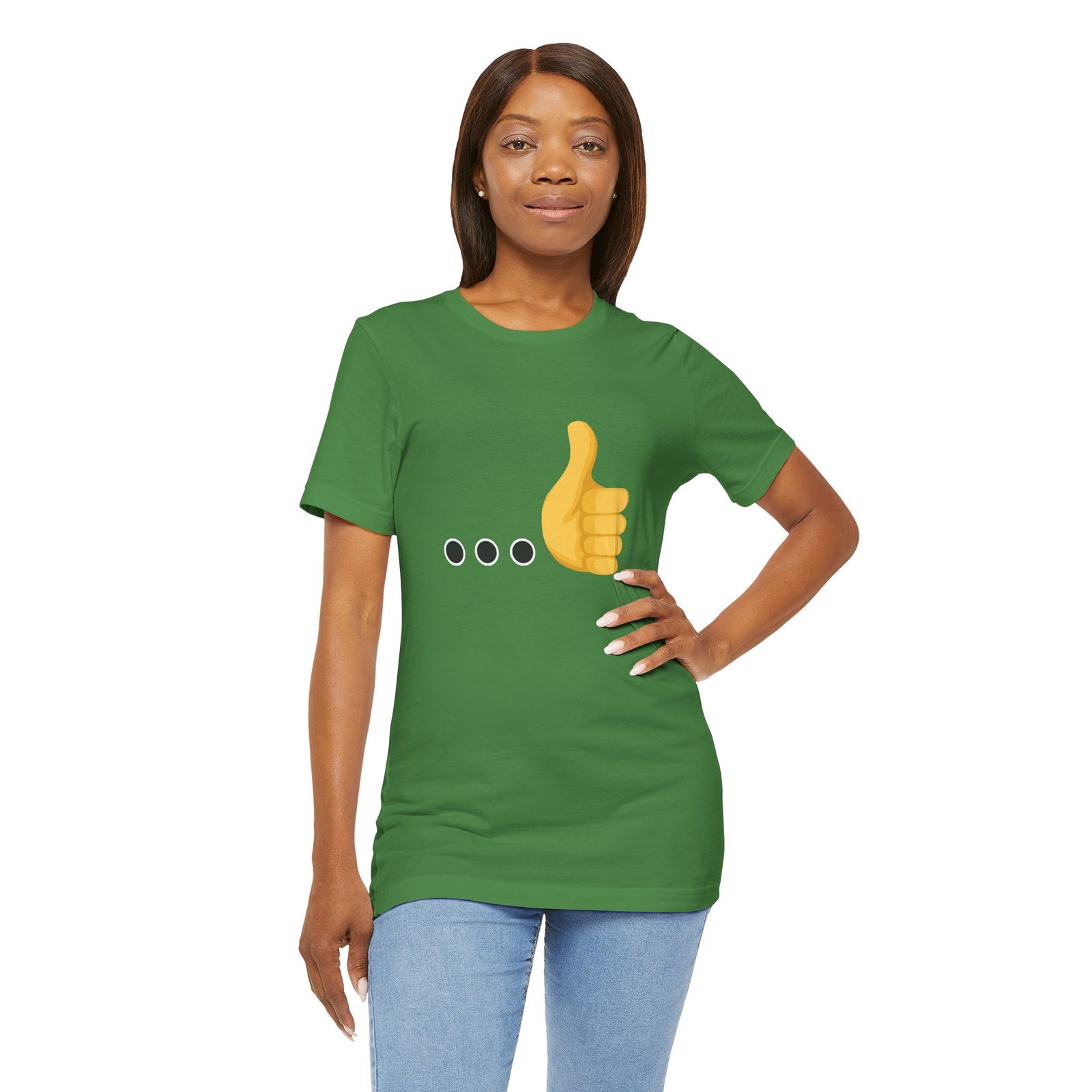Ellipsis Thumbs Up Tee | Cotton Graphic T-Shirt - Image 18