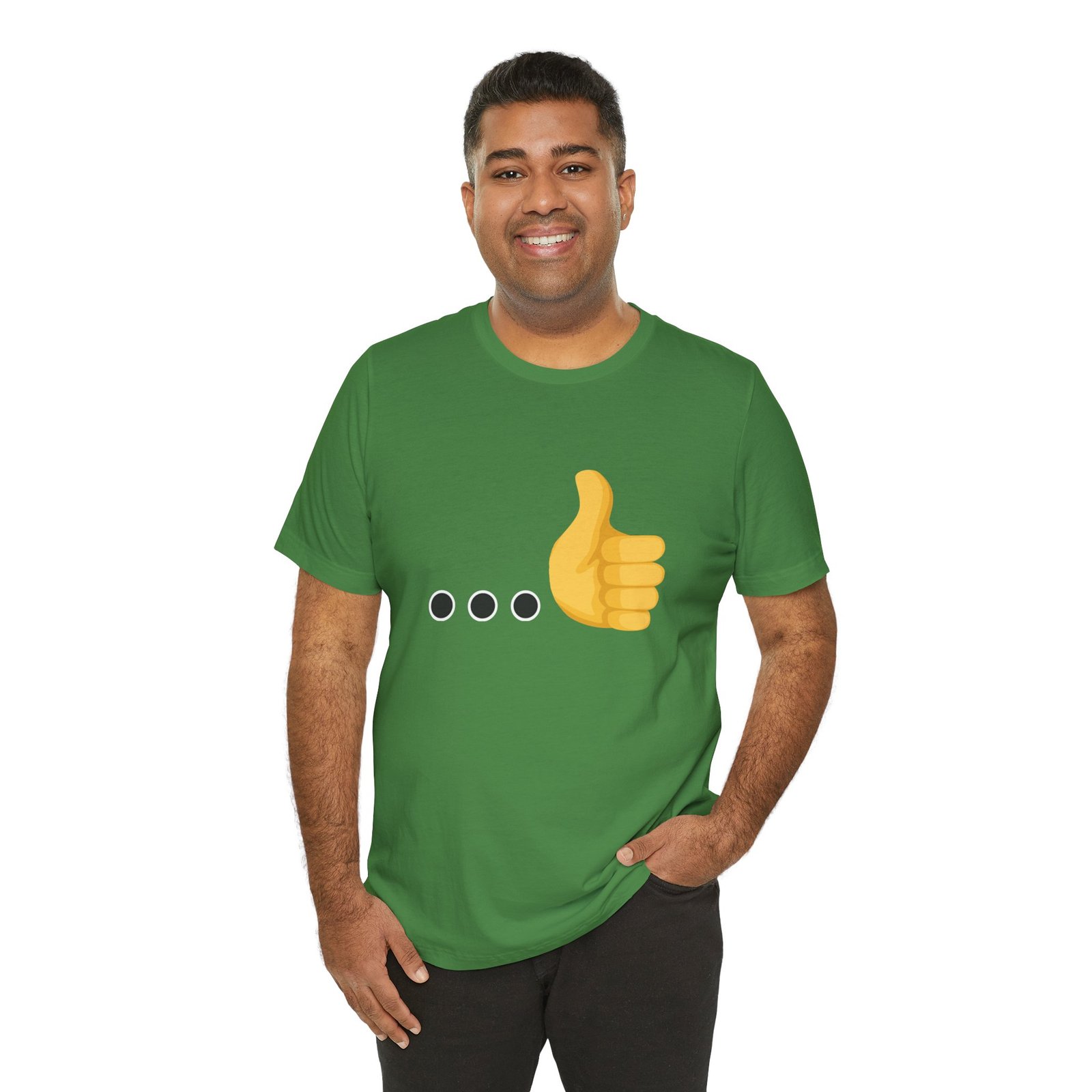Ellipsis Thumbs Up Tee | Cotton Graphic T-Shirt - Image 17