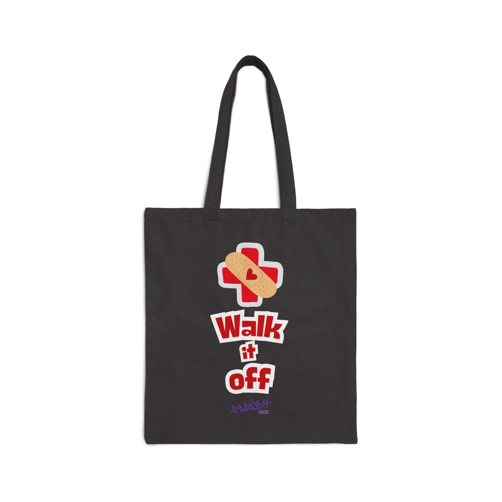 Walk It Off Tote | Cotton Canvas Graphic Tote Bag - Image 2