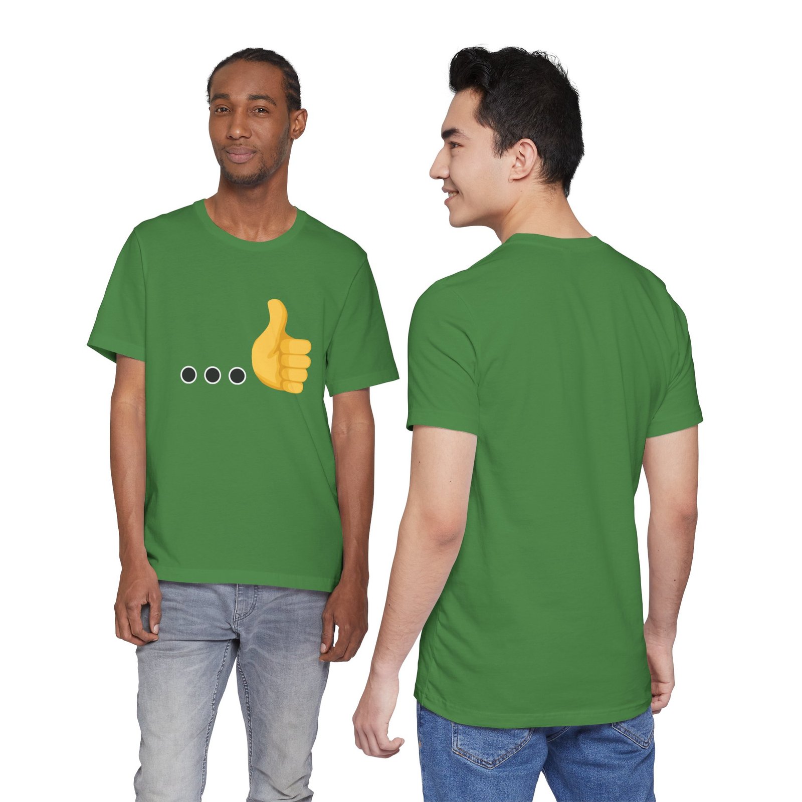 Ellipsis Thumbs Up Tee | Cotton Graphic T-Shirt - Image 20