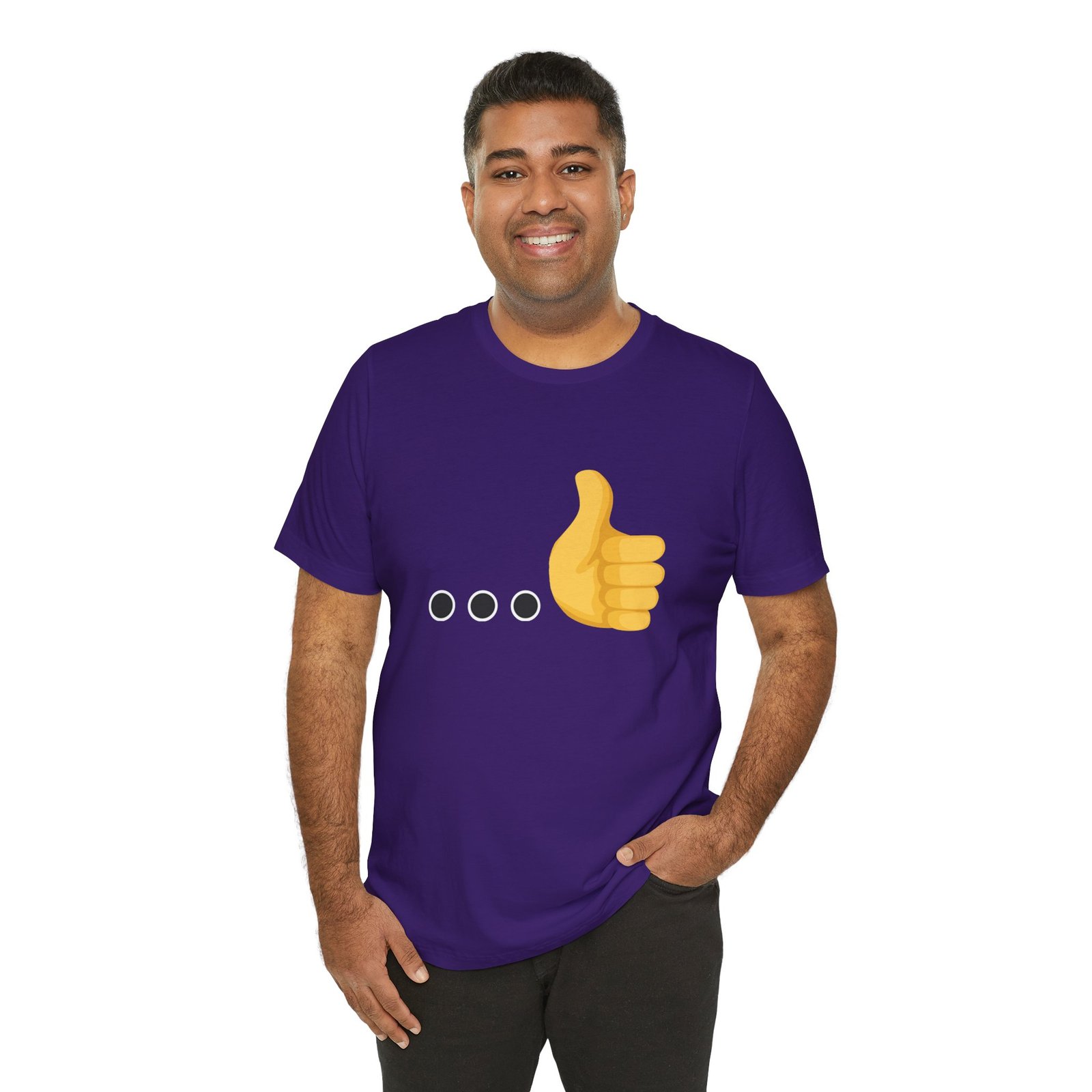 Ellipsis Thumbs Up Tee | Cotton Graphic T-Shirt - Image 52