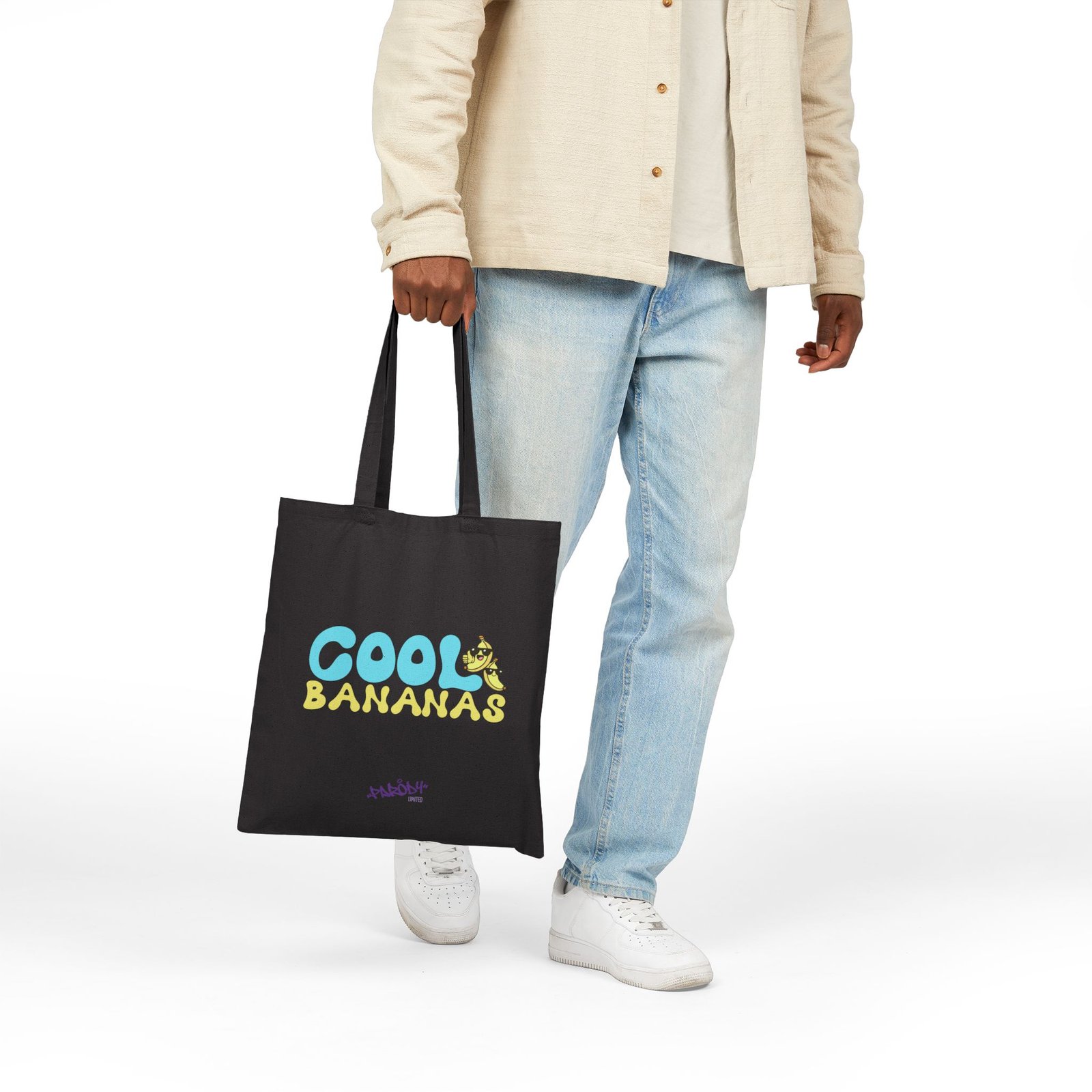 Cool Bananas Tote | Cotton Canvas Tote Bag - Image 5