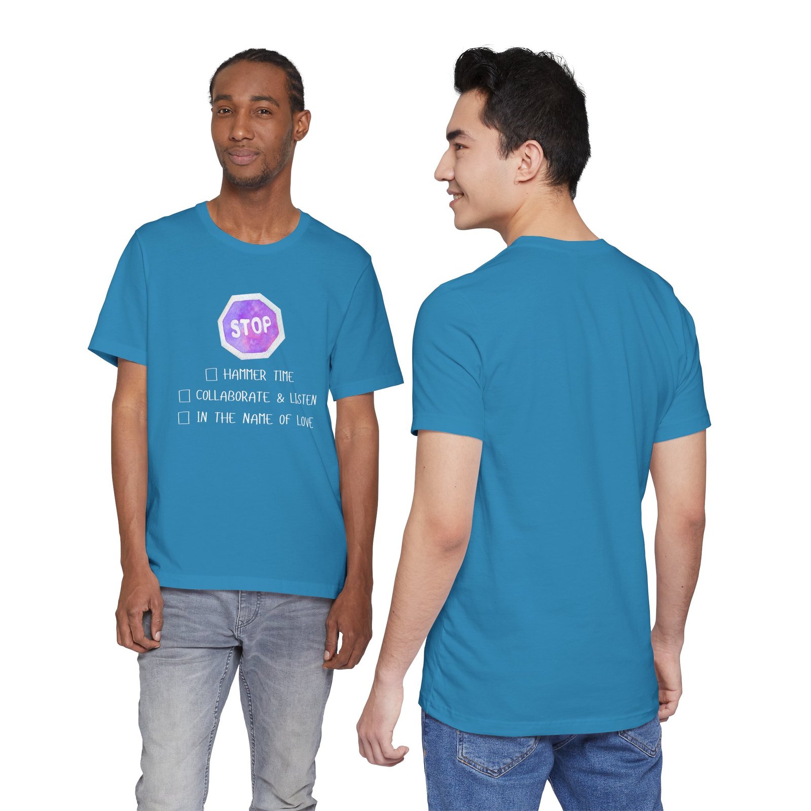 Stop Tee | Cotton Graphic T-Shirt - Image 23