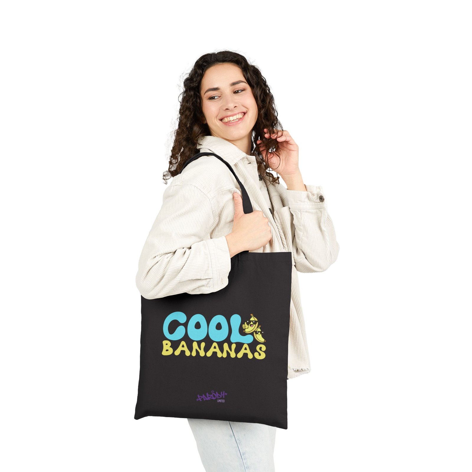 Cool Bananas Tote | Cotton Canvas Tote Bag - Image 6