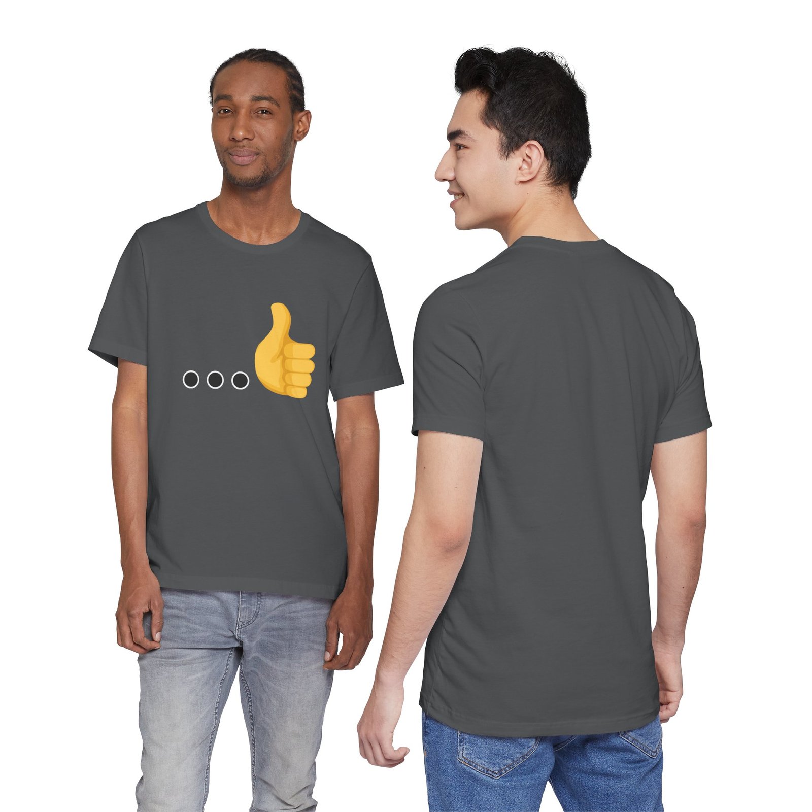 Ellipsis Thumbs Up Tee | Cotton Graphic T-Shirt - Image 41