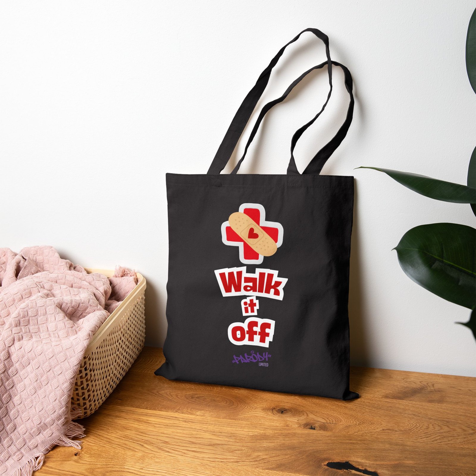 Walk It Off Tote | Cotton Canvas Graphic Tote Bag