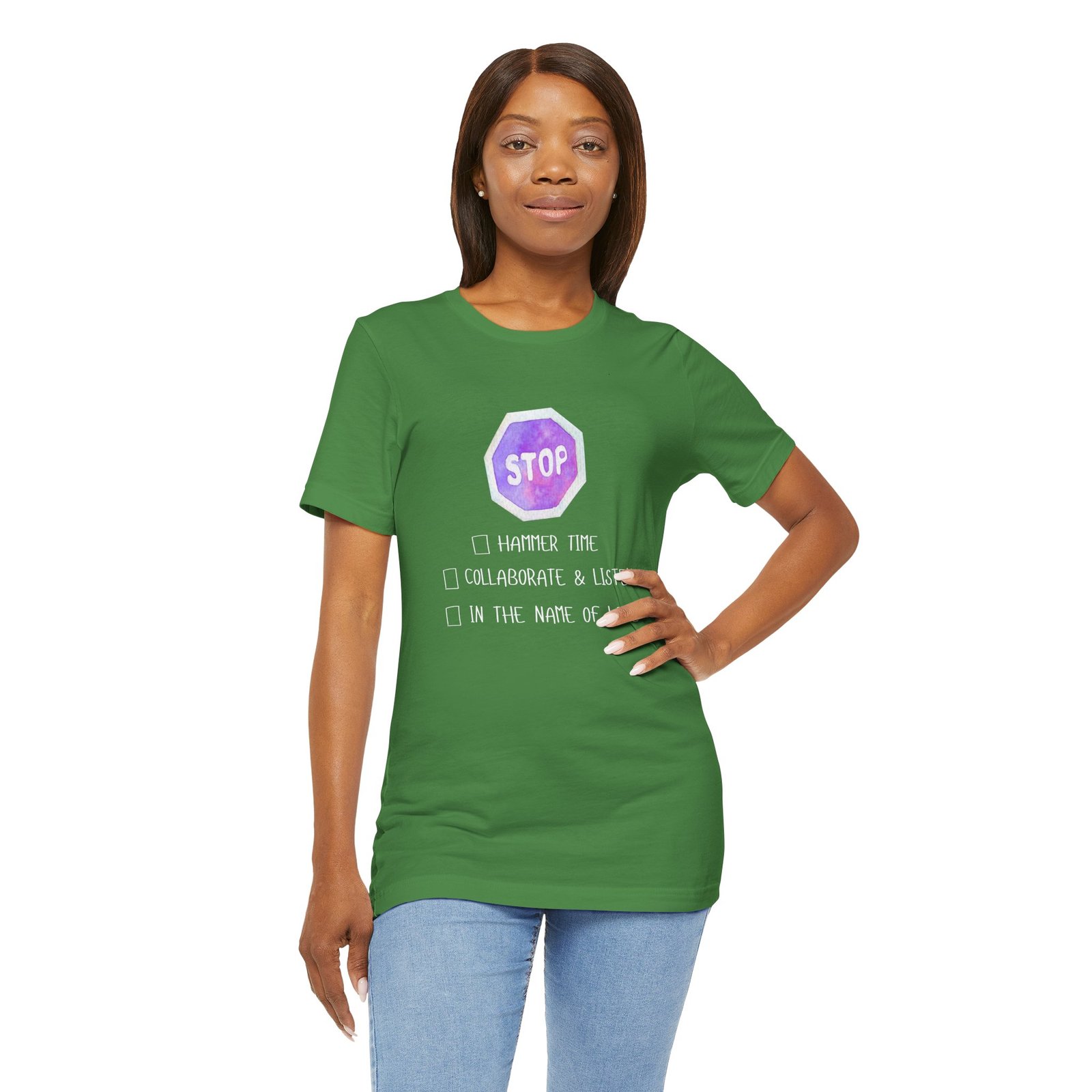 Stop Tee | Cotton Graphic T-Shirt - Image 13