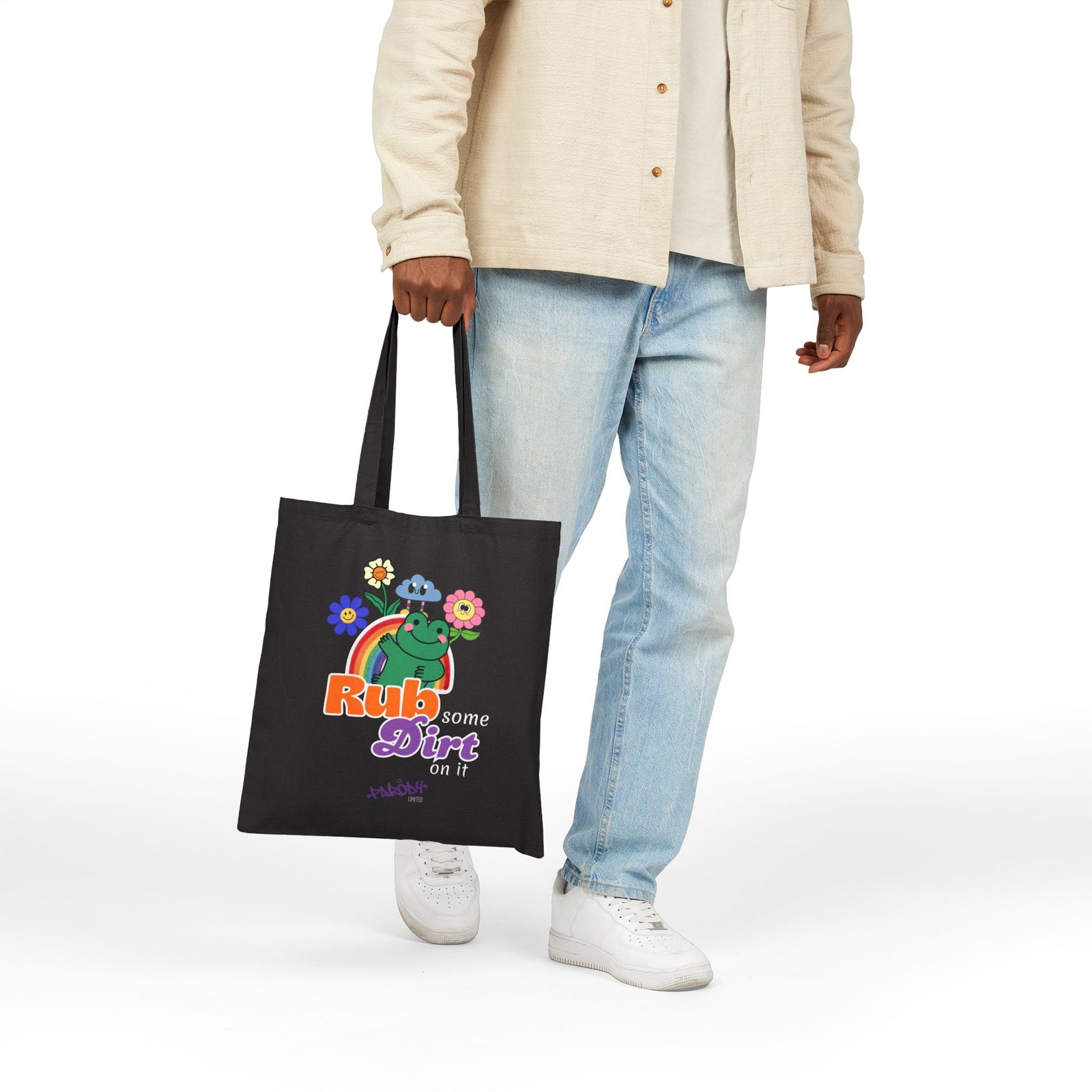 Rub Some Dirt On It Tote | Cotton Canvas Graphic Tote Bag - Image 5