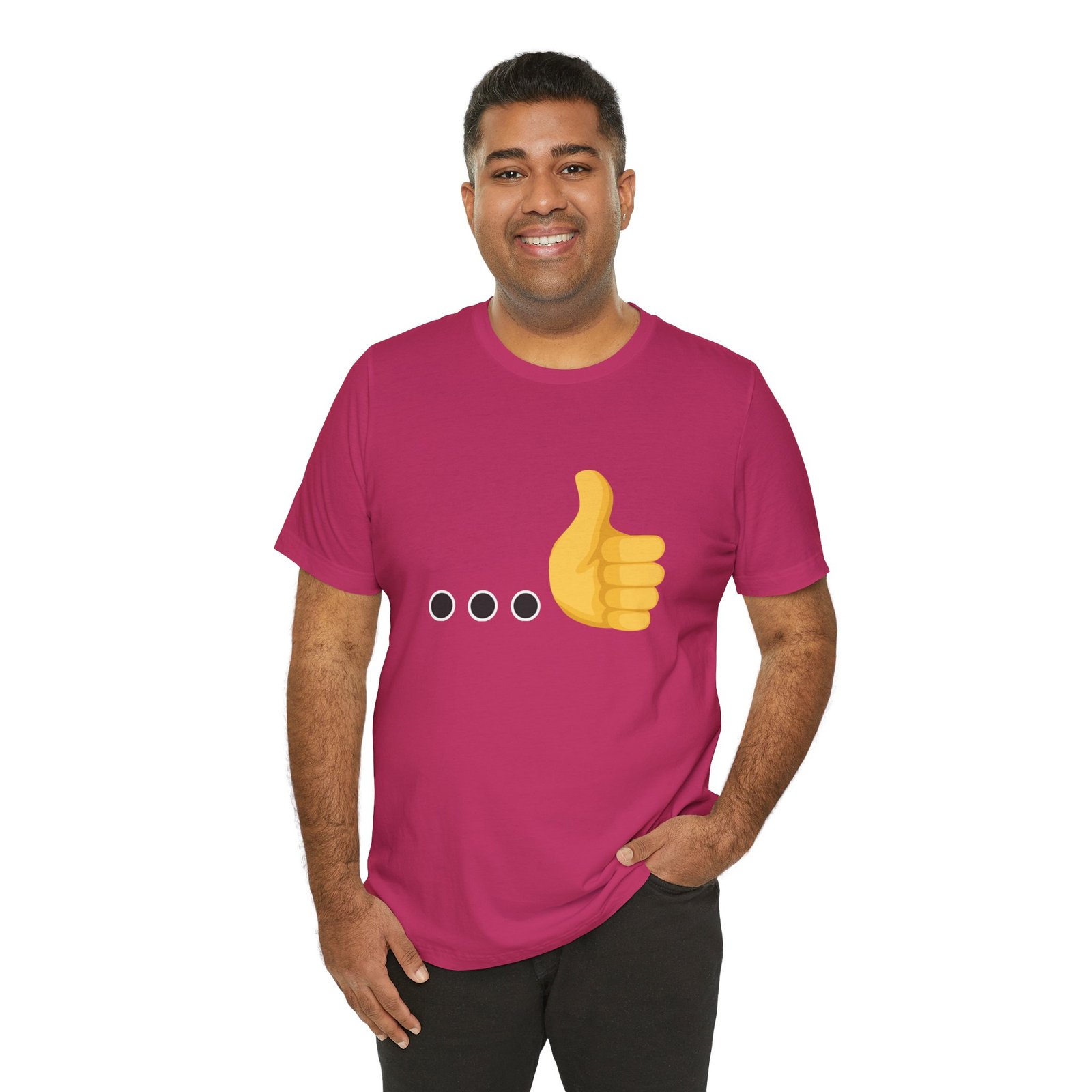 Ellipsis Thumbs Up Tee | Cotton Graphic T-Shirt - Image 59