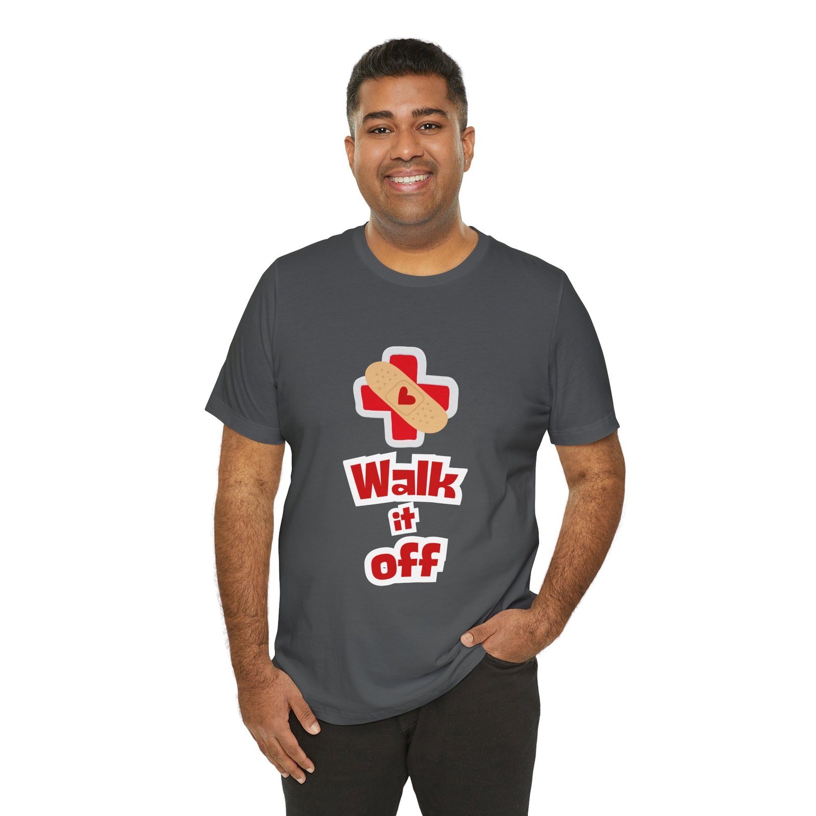 Walk It Off Tee — Cotton Graphic T-Shirt - Image 37