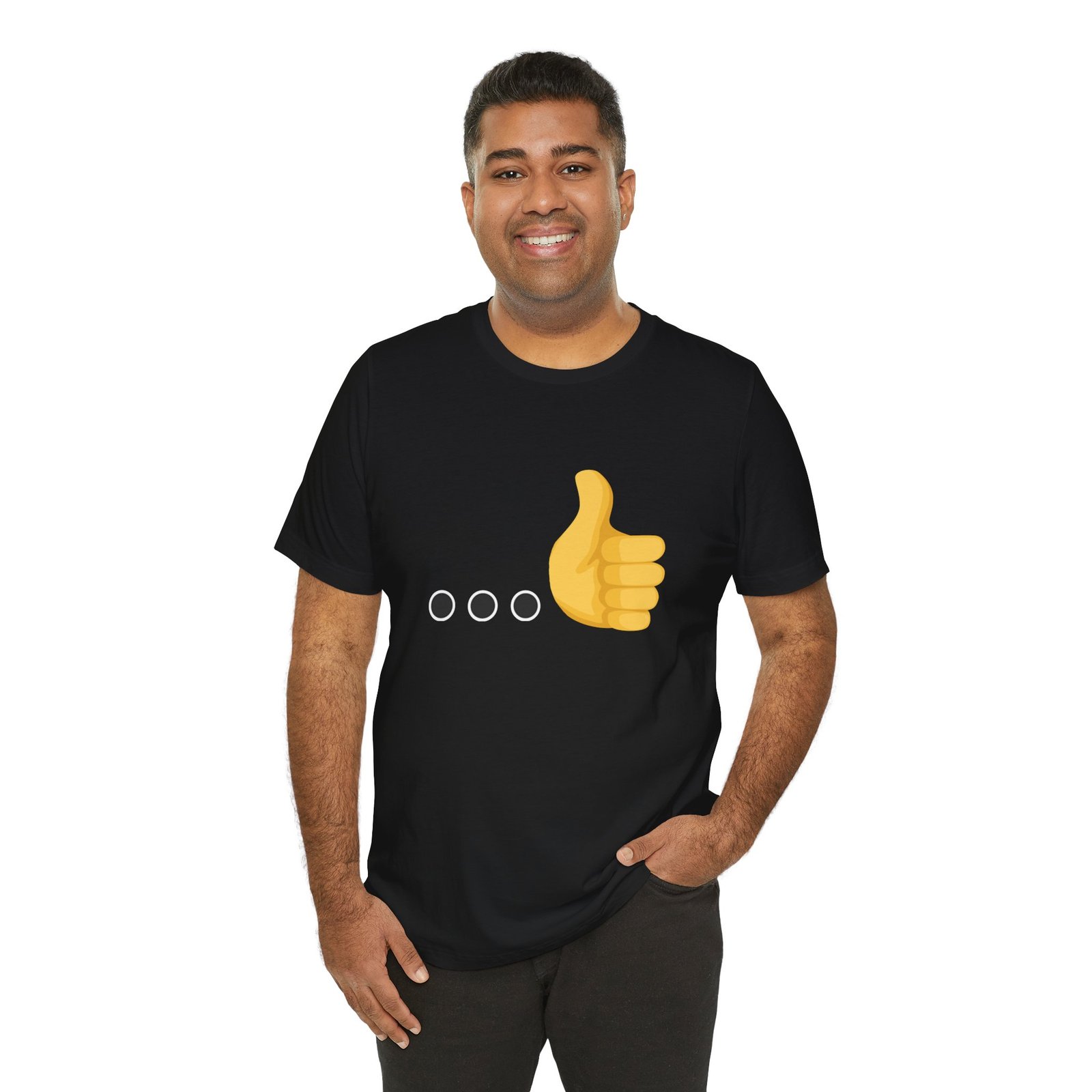 Ellipsis Thumbs Up Tee | Cotton Graphic T-Shirt - Image 10