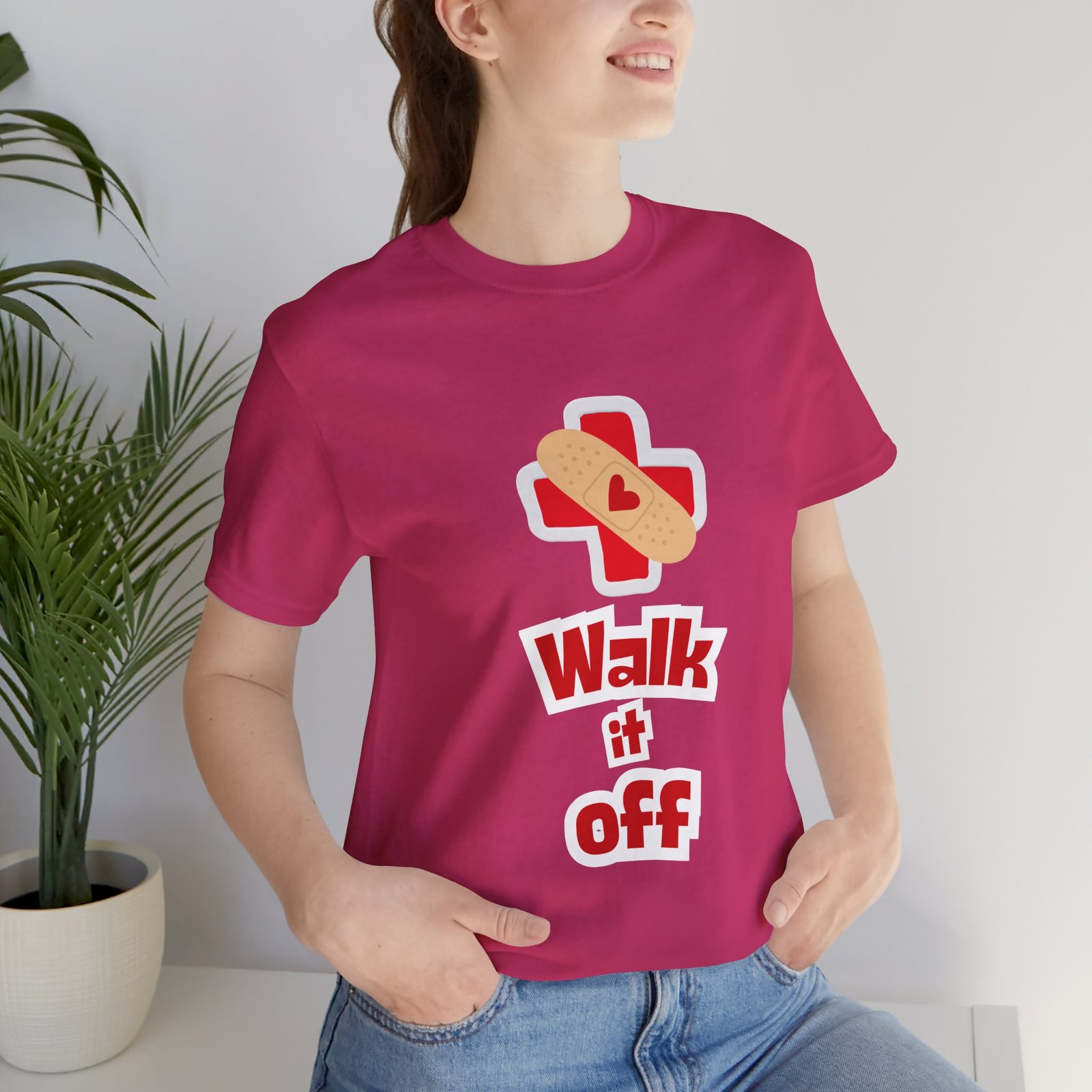 Walk It Off Tee — Cotton Graphic T-Shirt - Image 55