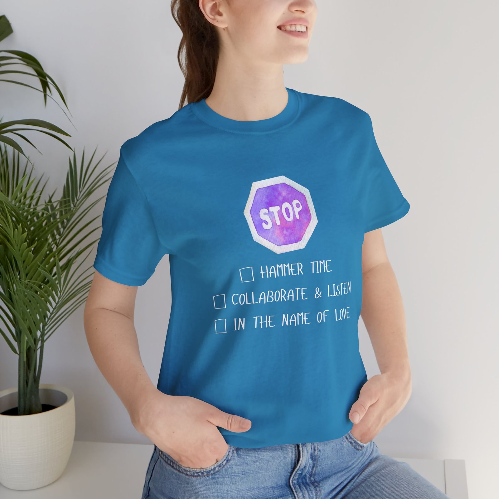 Stop Tee | Cotton Graphic T-Shirt - Image 22