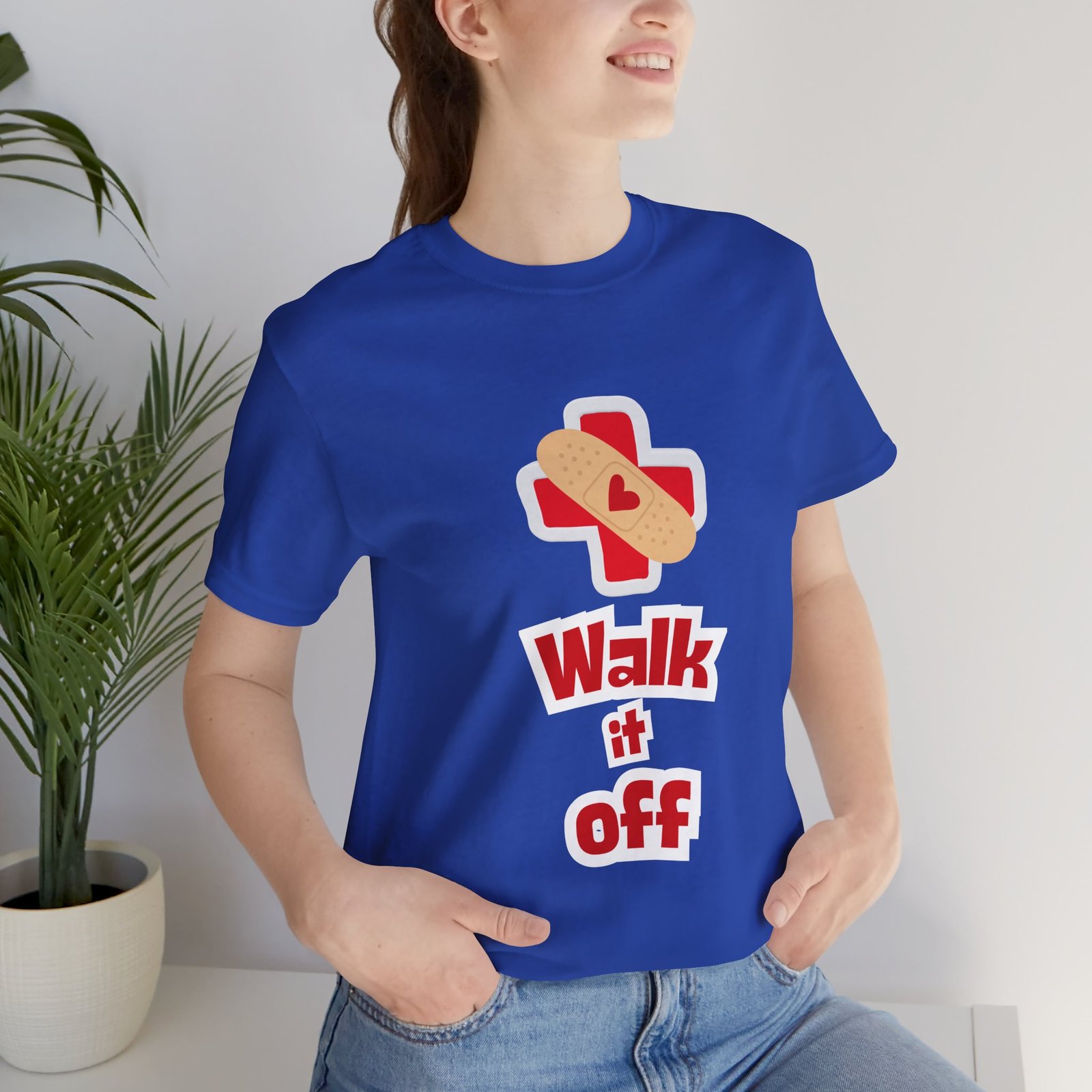 Walk It Off Tee — Cotton Graphic T-Shirt - Image 63