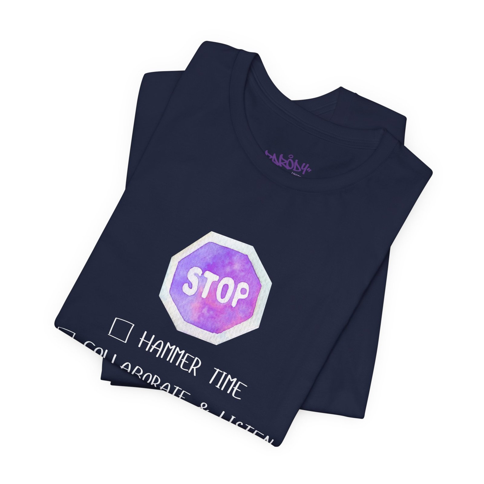 Stop Tee | Cotton Graphic T-Shirt - Image 42