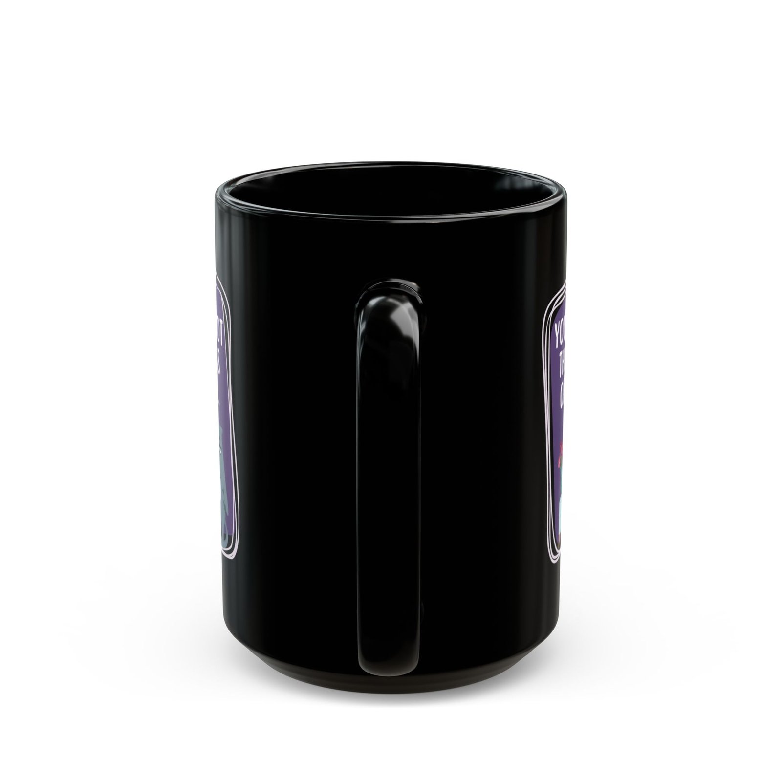 You're Not the Boss of Me | Black Ceramic Graphic Mug - Image 5