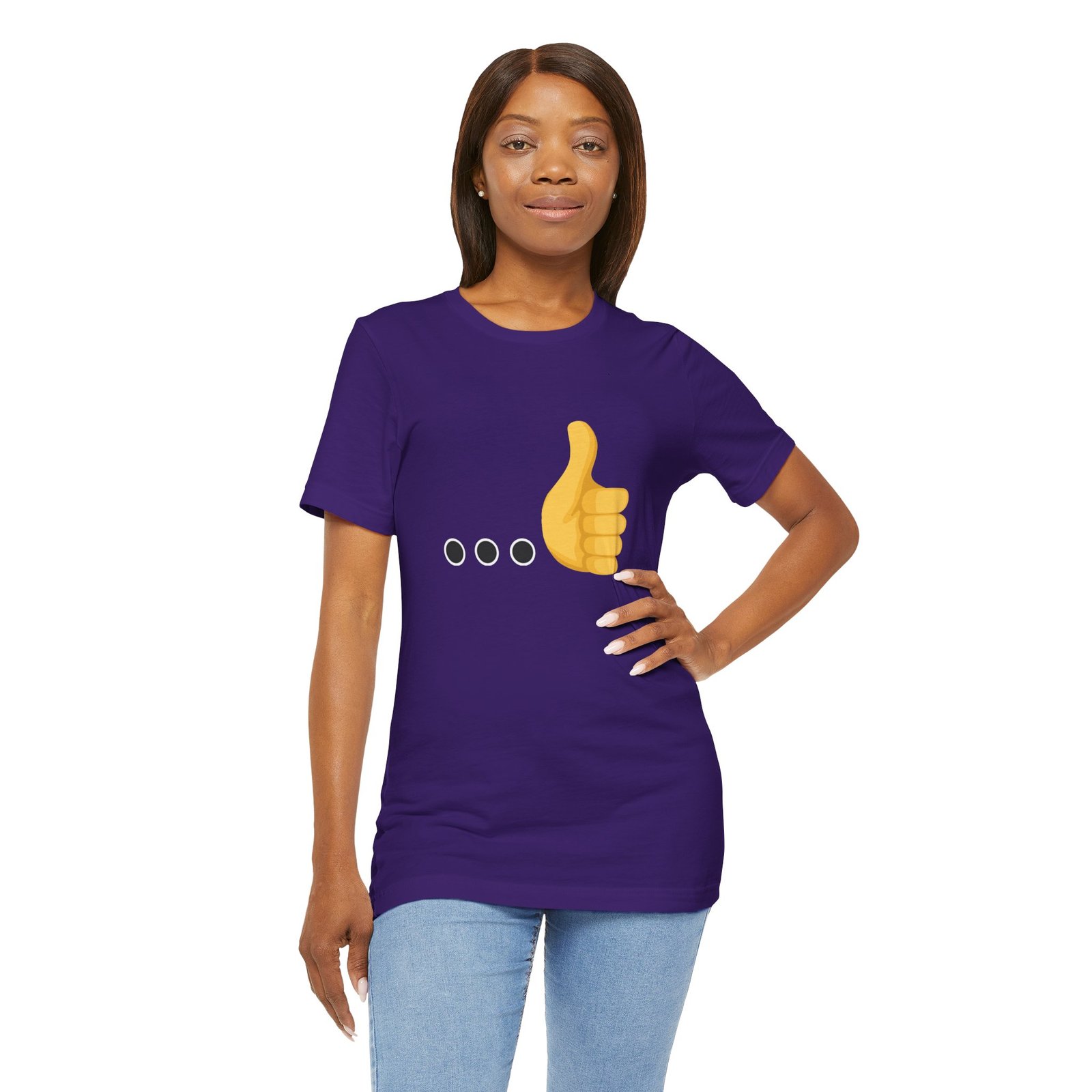 Ellipsis Thumbs Up Tee | Cotton Graphic T-Shirt - Image 53