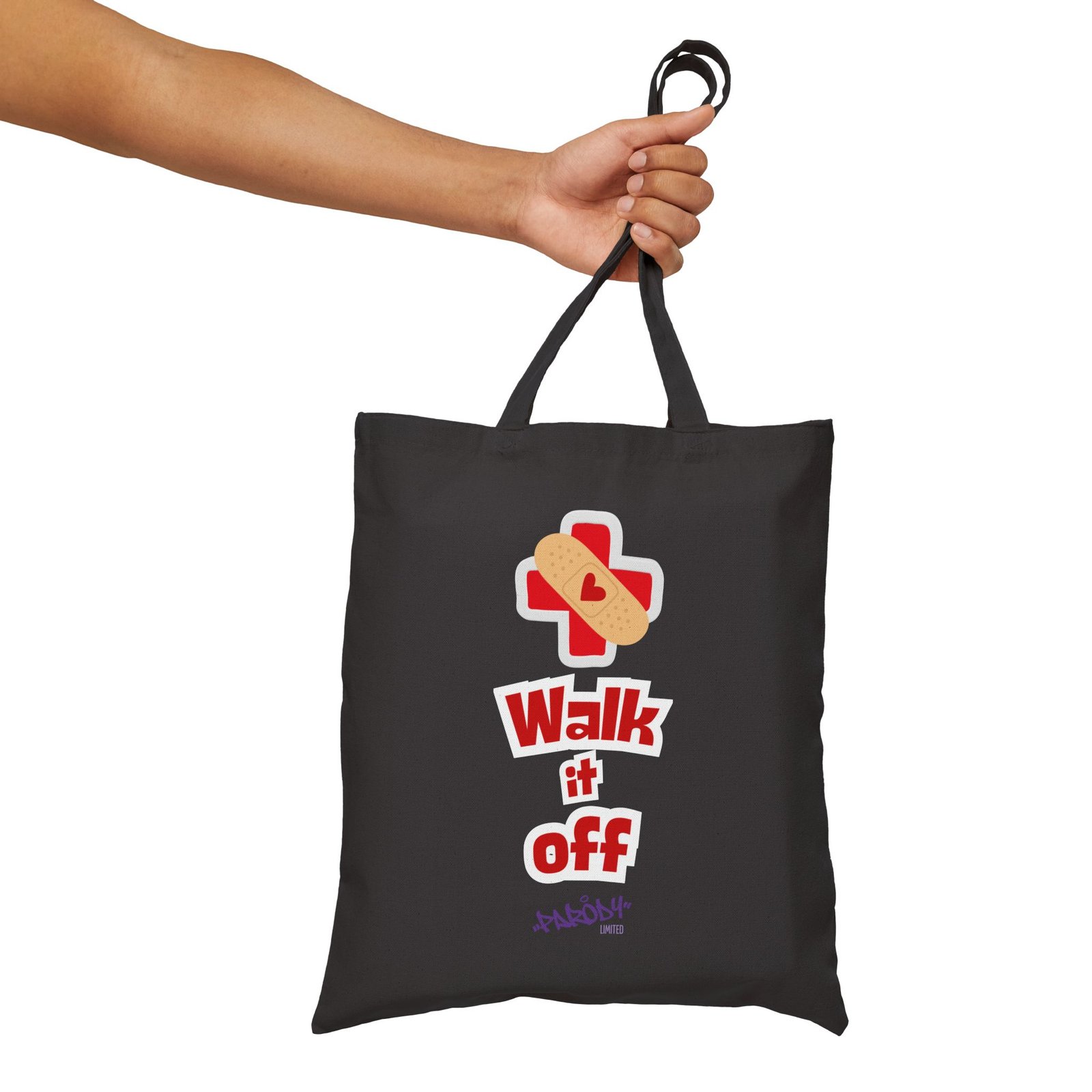 Walk It Off Tote | Cotton Canvas Graphic Tote Bag - Image 7