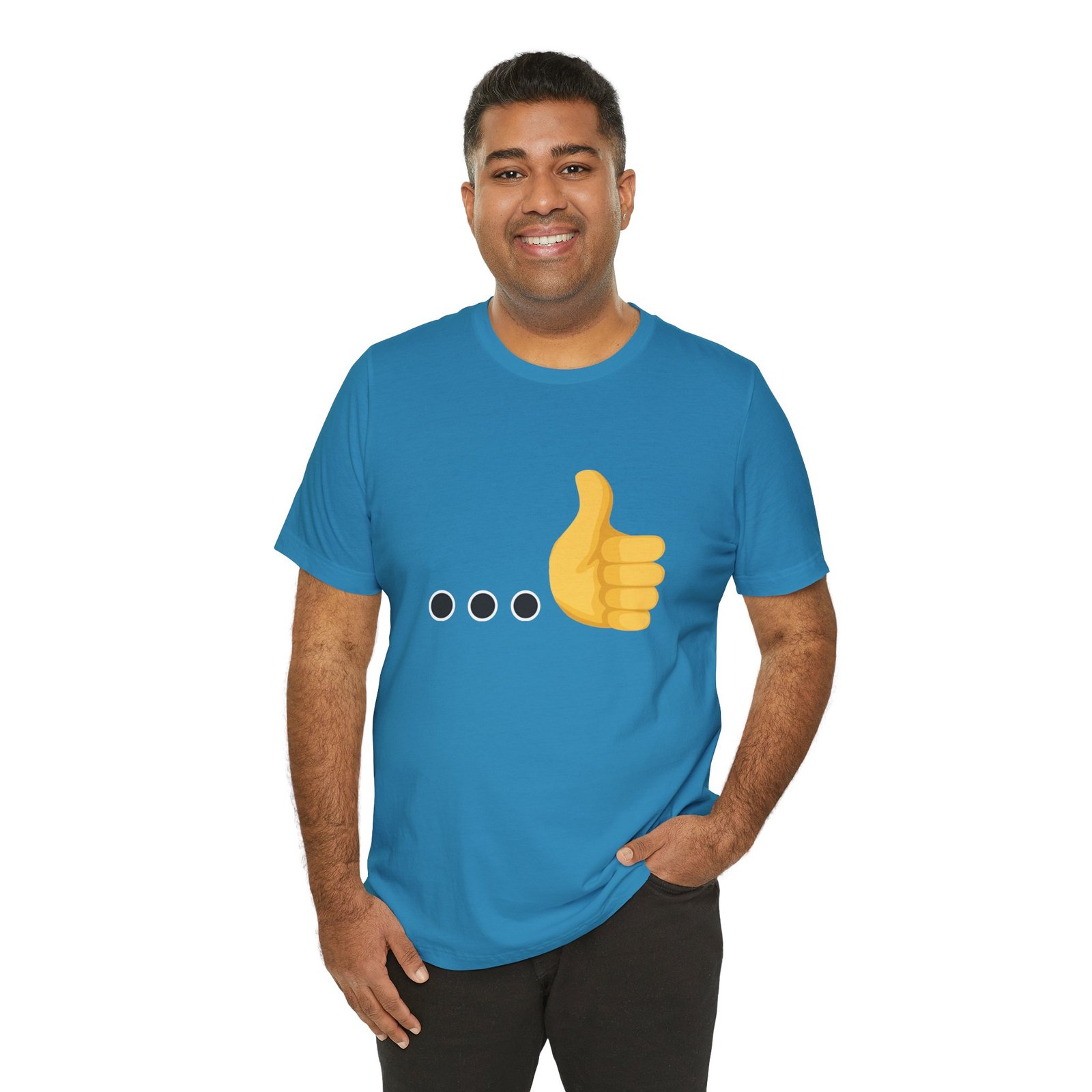 Ellipsis Thumbs Up Tee | Cotton Graphic T-Shirt - Image 24