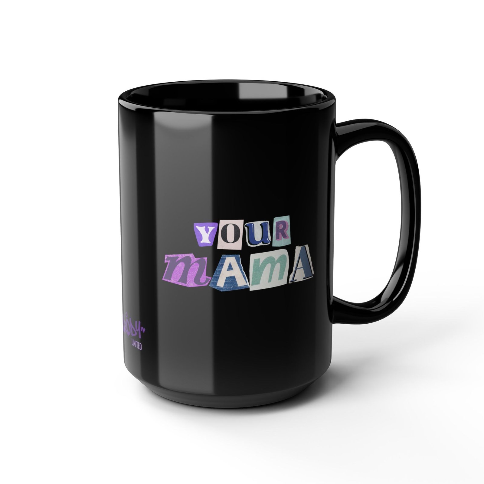 Your Mama Mug | Black Ceramic Graphic Mug - Image 3