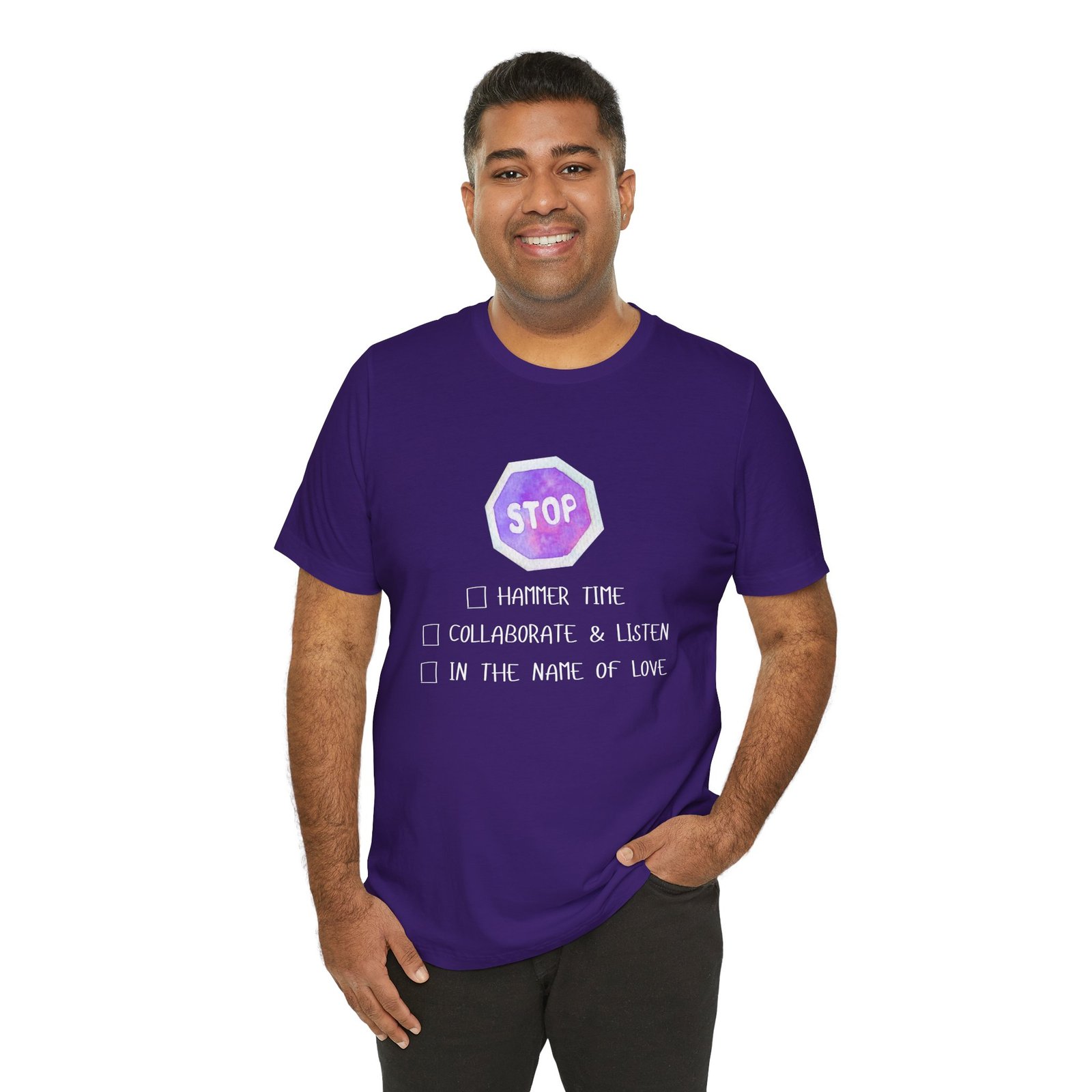 Stop Tee | Cotton Graphic T-Shirt - Image 52